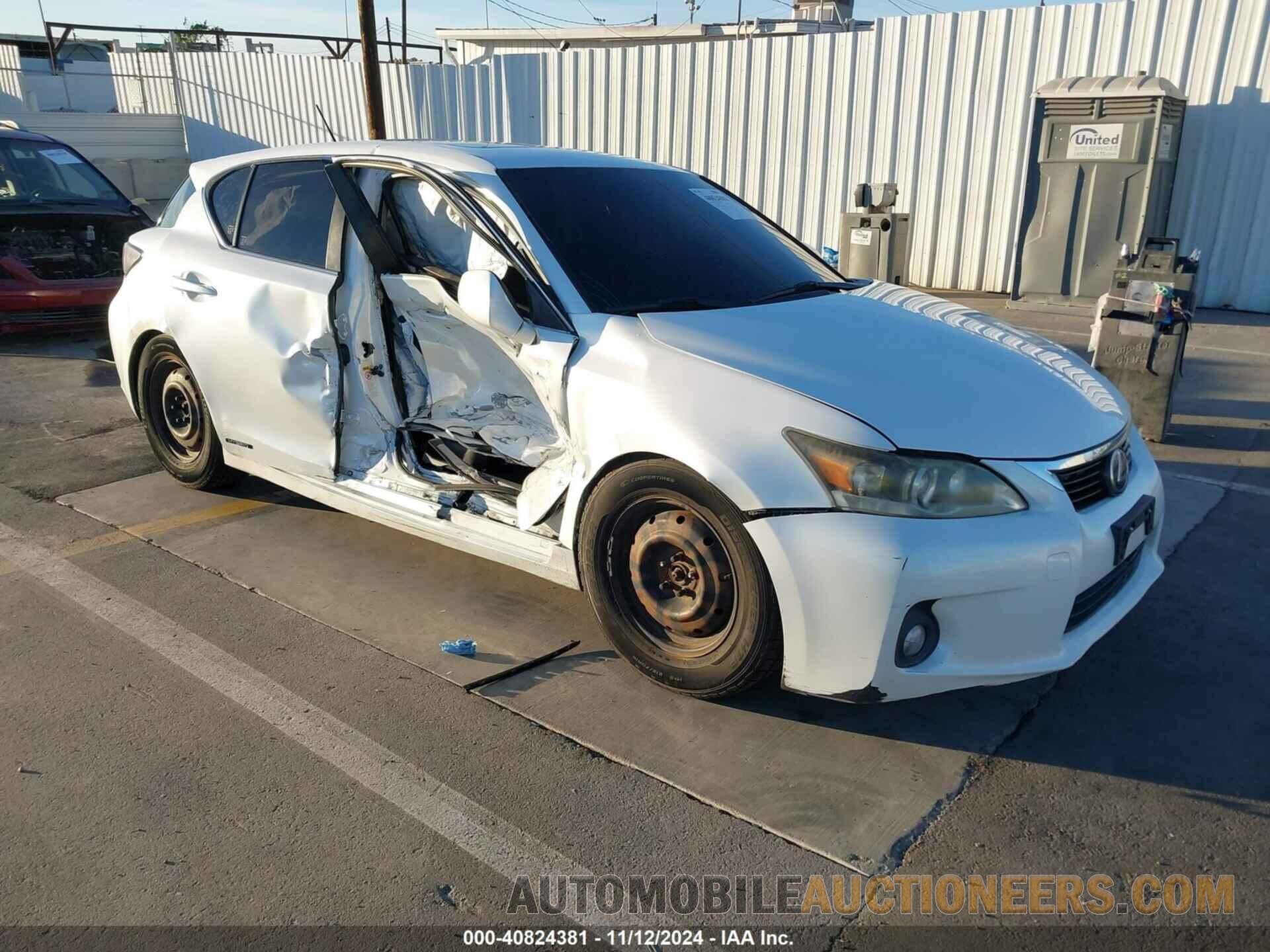 JTHKD5BH3C2103174 LEXUS CT 200H 2012