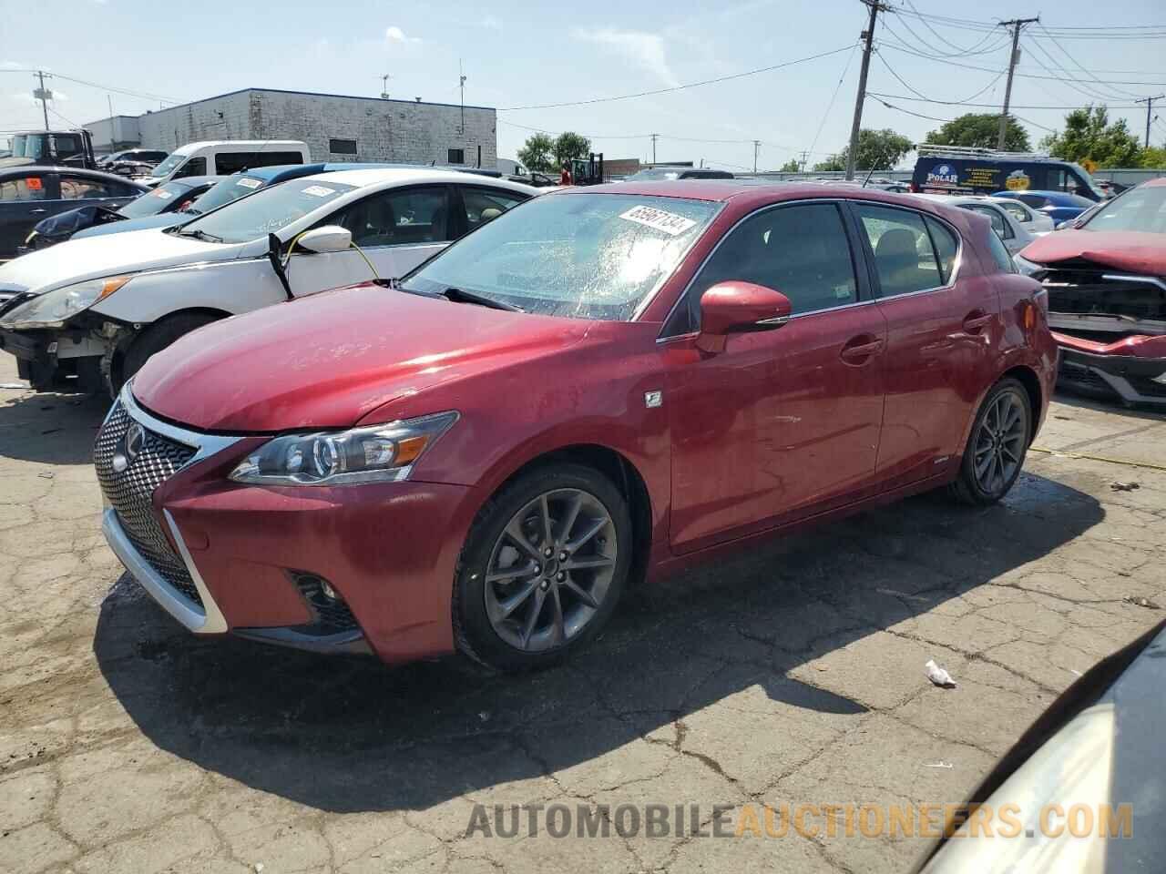 JTHKD5BH5D2129406 LEXUS CT 200 2013