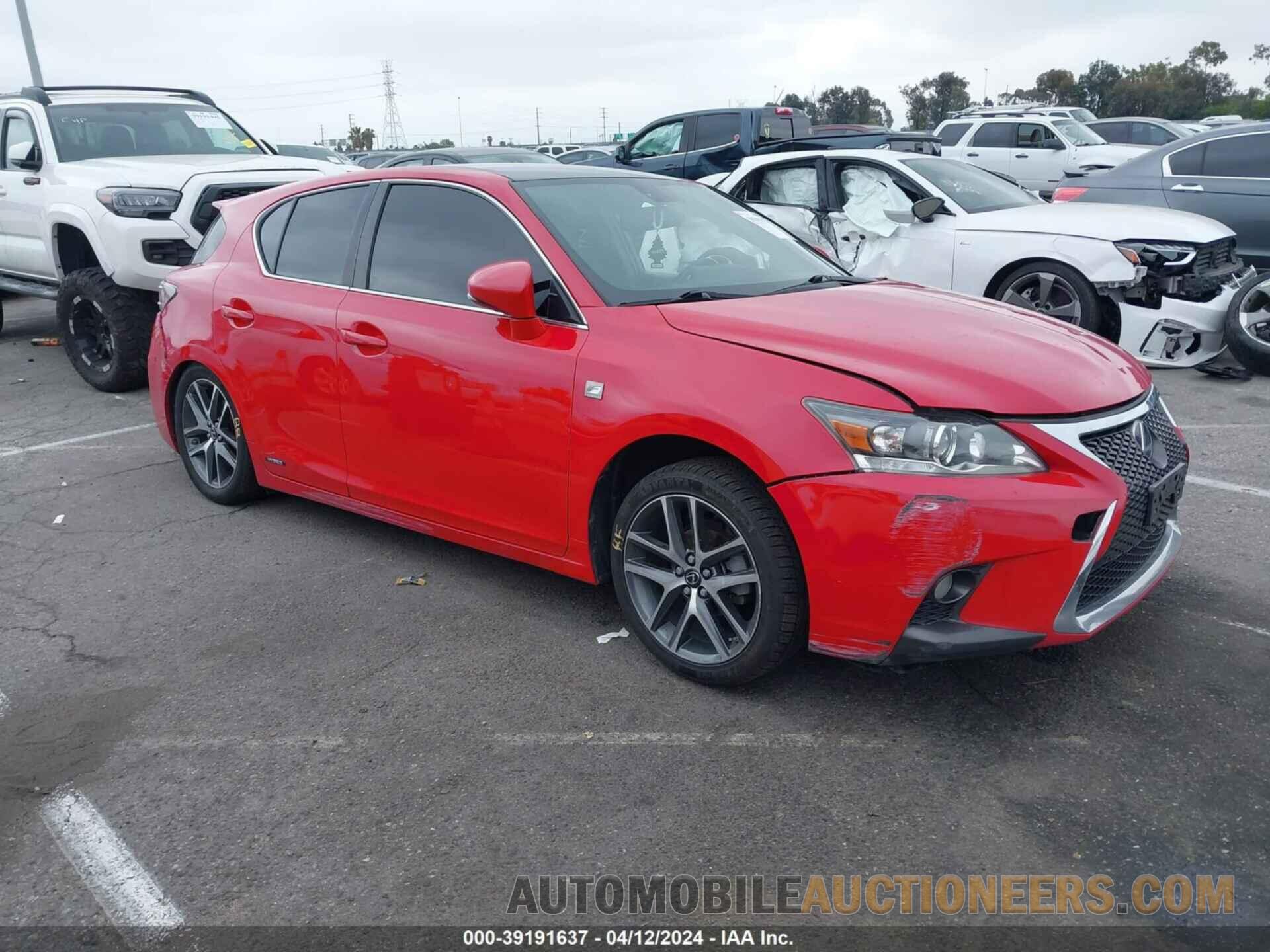 JTHKD5BH5G2259156 LEXUS CT 200H 2016