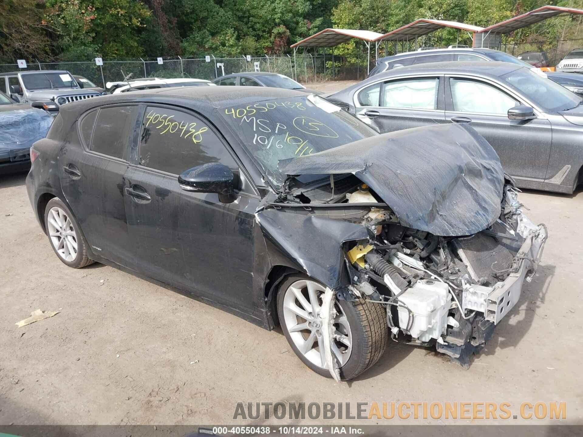 JTHKD5BH6C2068825 LEXUS CT 200H 2012