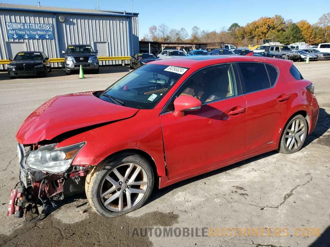 JTHKD5BH6E2207595 LEXUS CT 200 2014