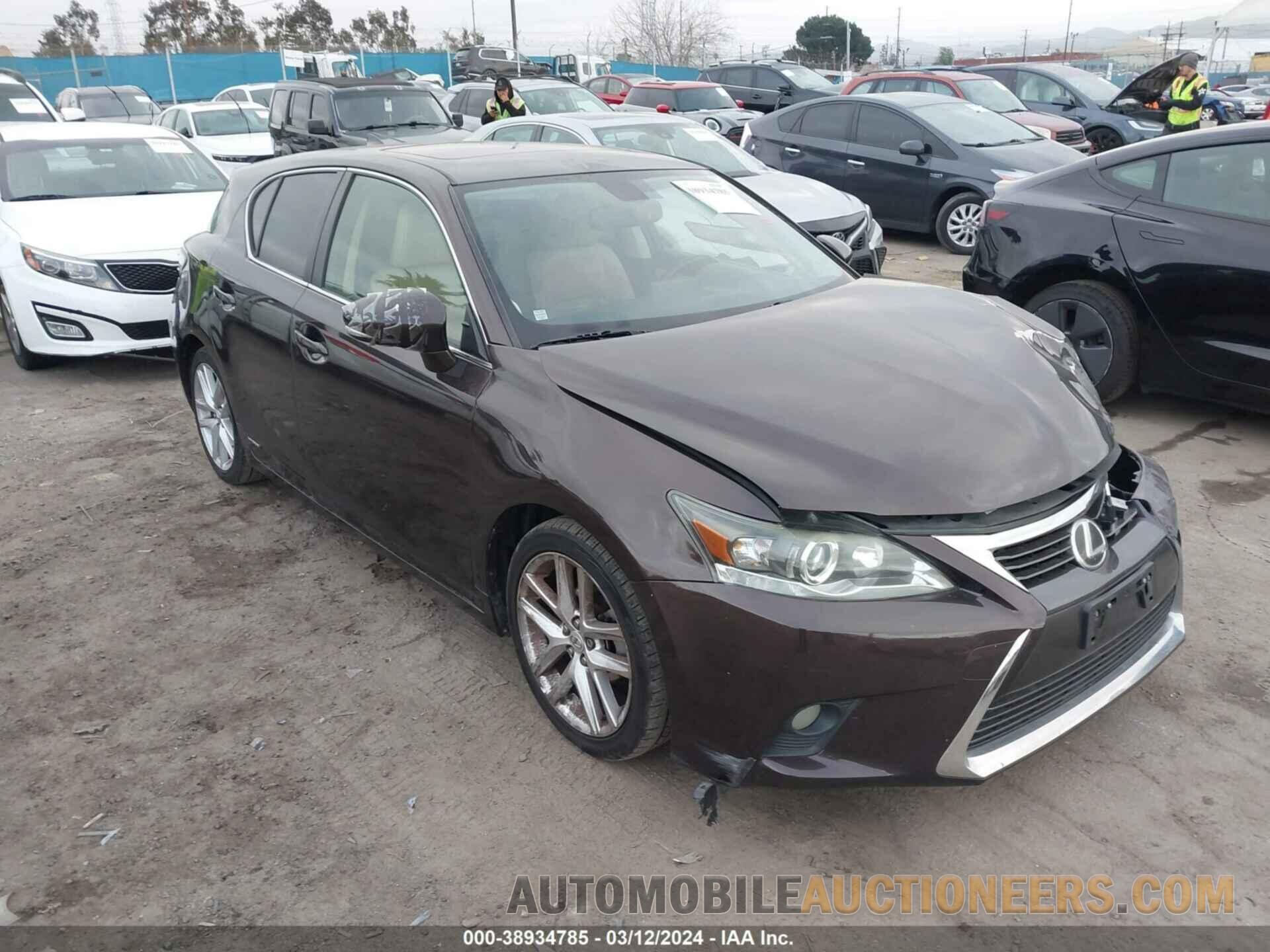 JTHKD5BH6G2262423 LEXUS CT 200H 2016