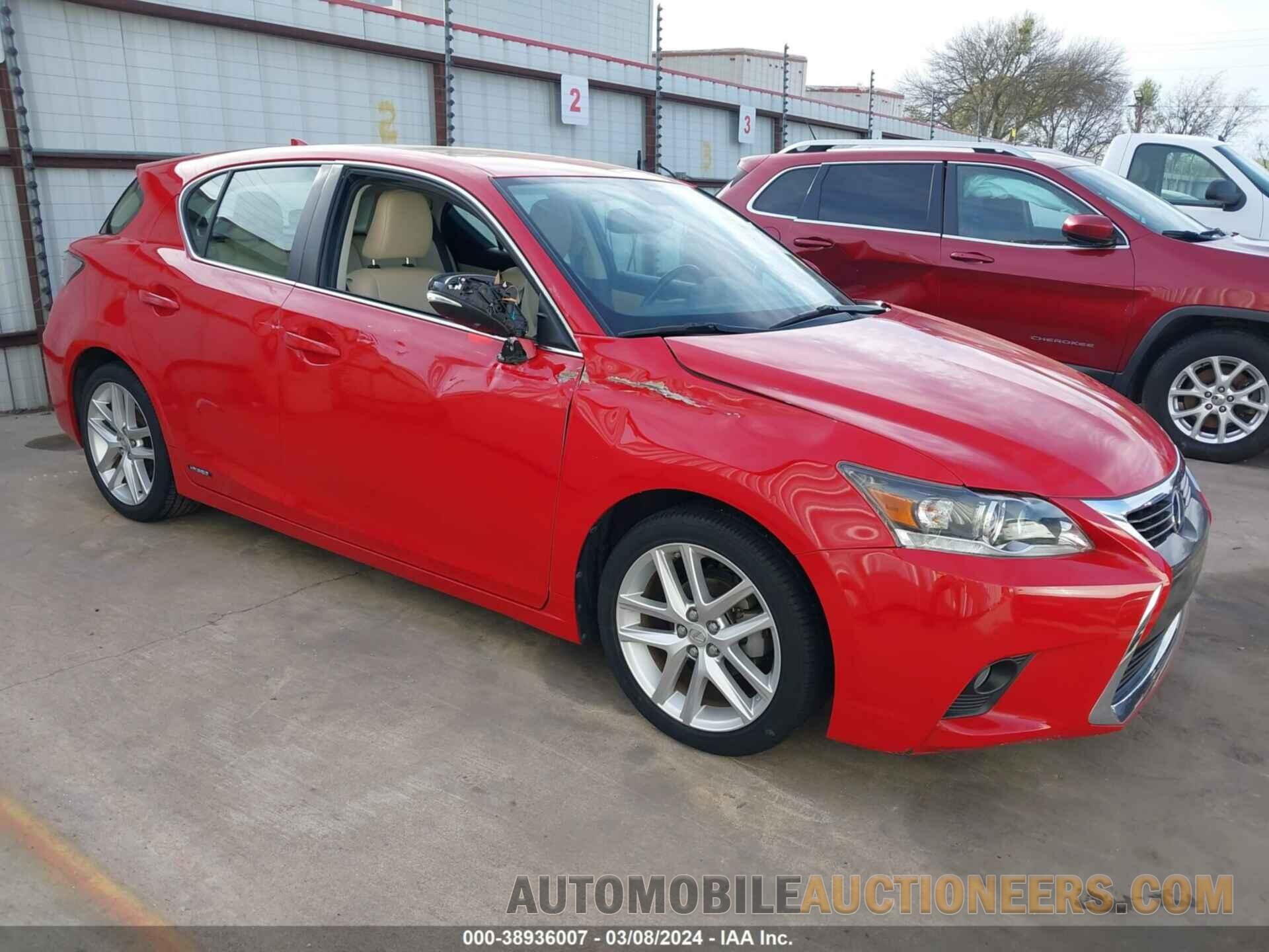 JTHKD5BH7G2260342 LEXUS CT 200H 2016