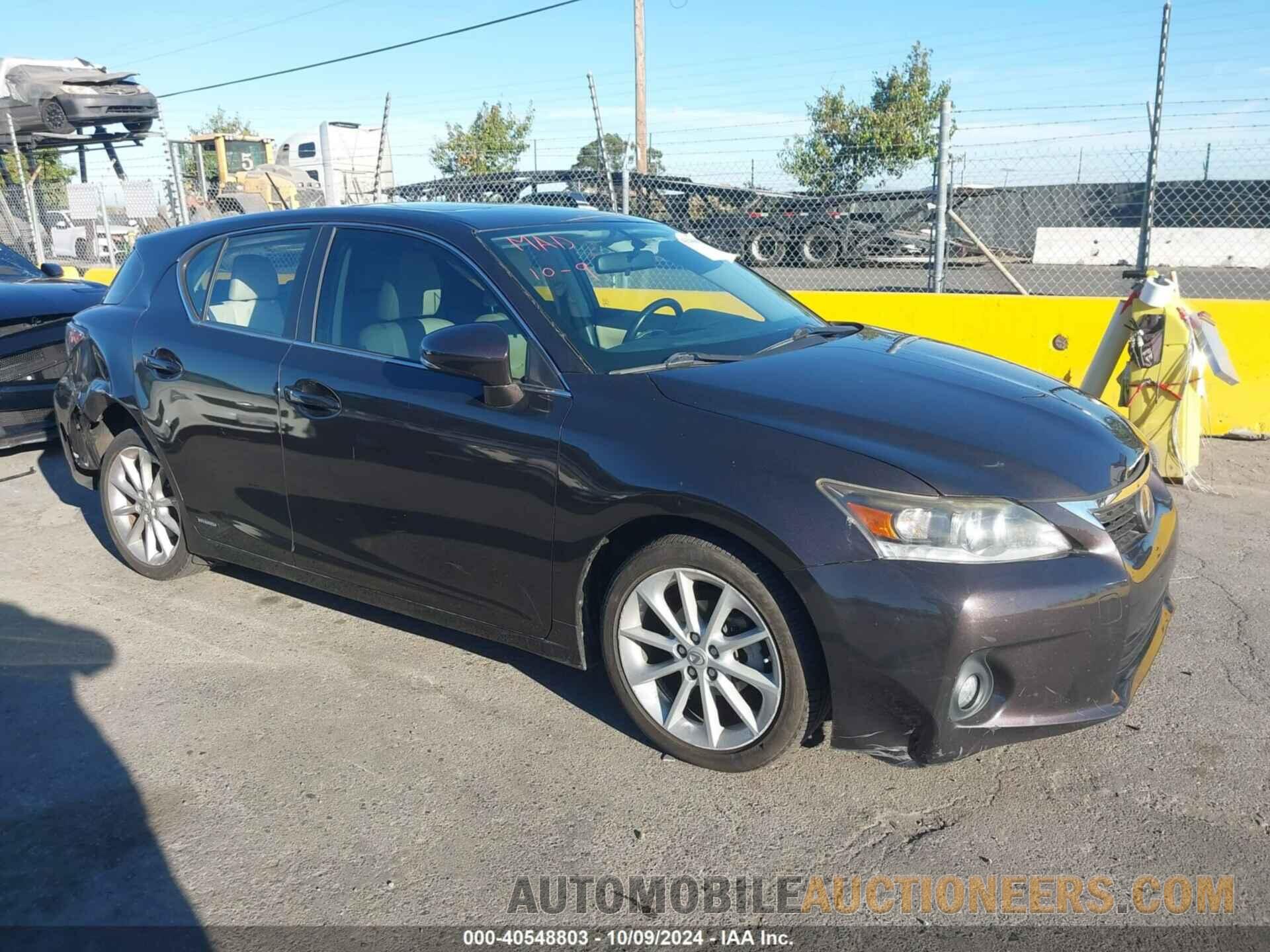 JTHKD5BH8C2085125 LEXUS CT 200H 2012