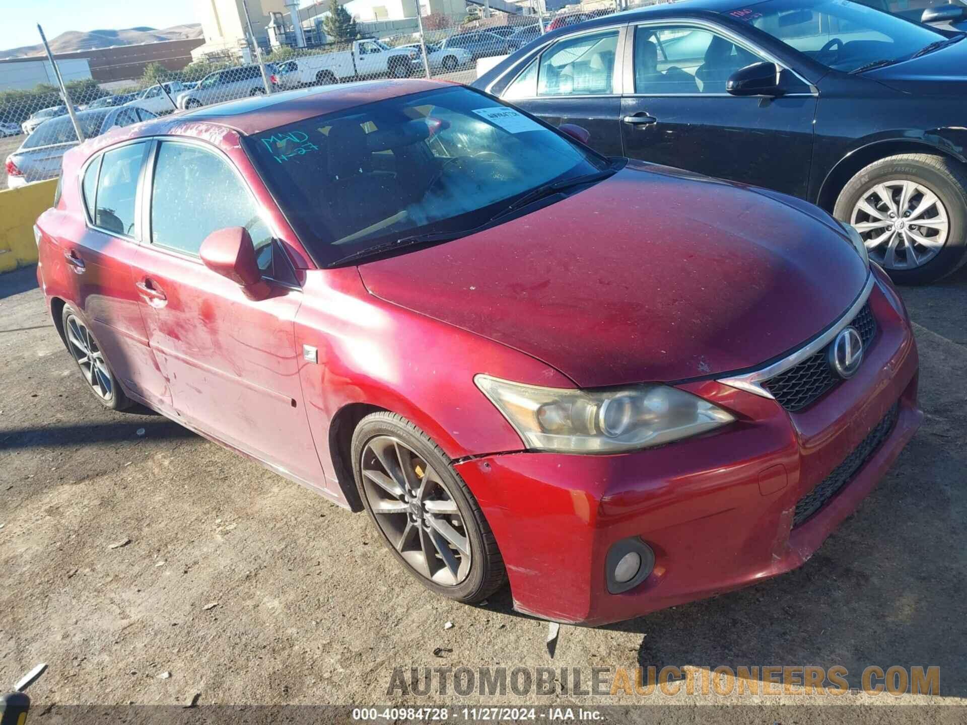 JTHKD5BH8D2134406 LEXUS CT 200H 2013