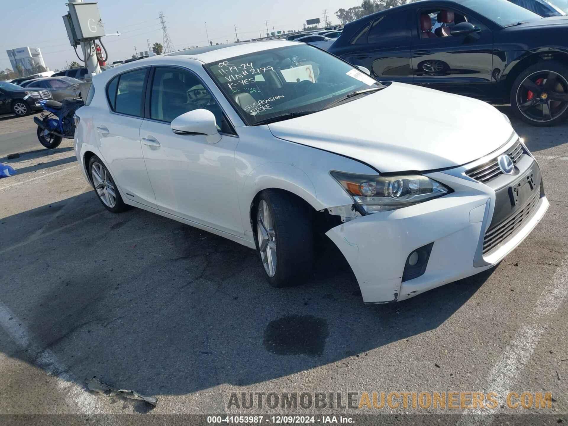 JTHKD5BH8E2182179 LEXUS CT 200H 2014