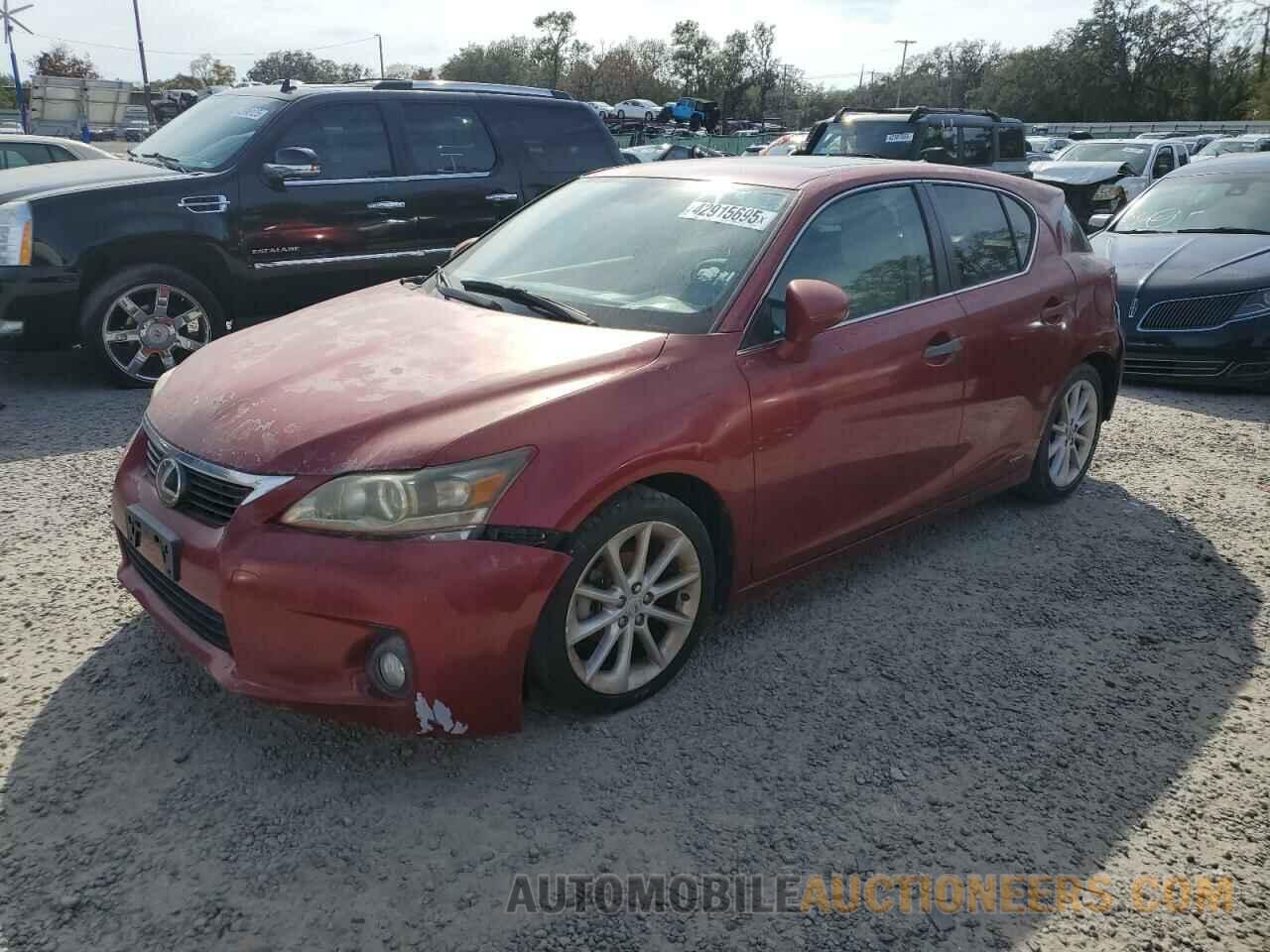 JTHKD5BHXC2086986 LEXUS CT 200 2012