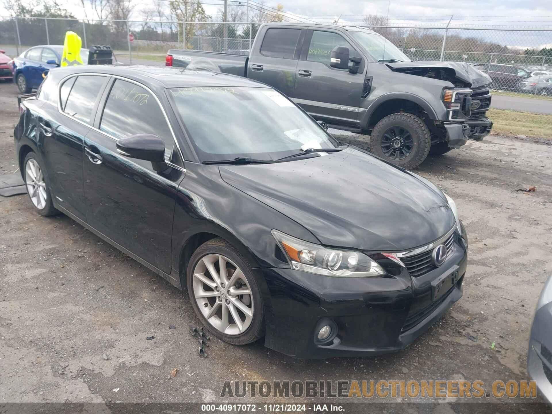 JTHKD5BHXC2107321 LEXUS CT 200H 2012