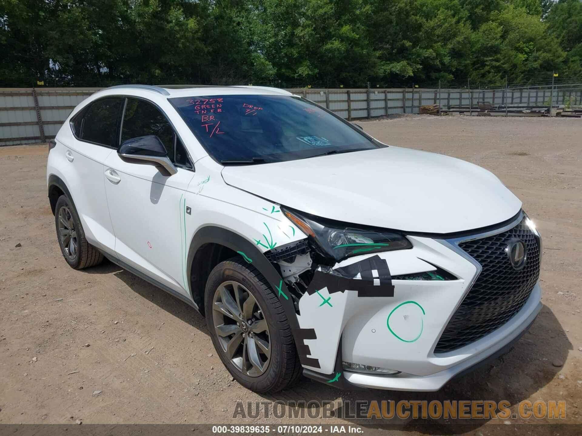 JTJBARBZXG2076228 LEXUS NX 200T 2016