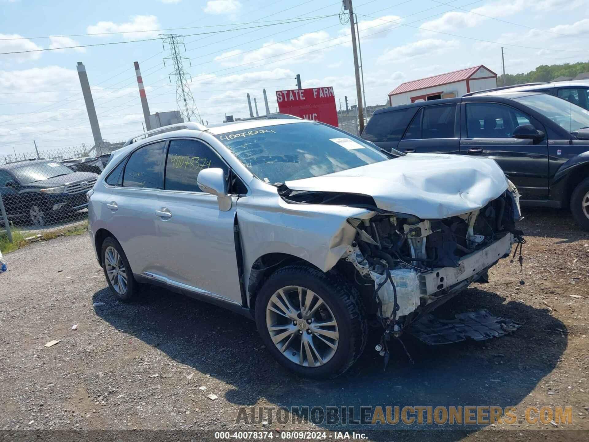 JTJBC1BA1D2436309 LEXUS RX 450H 2013