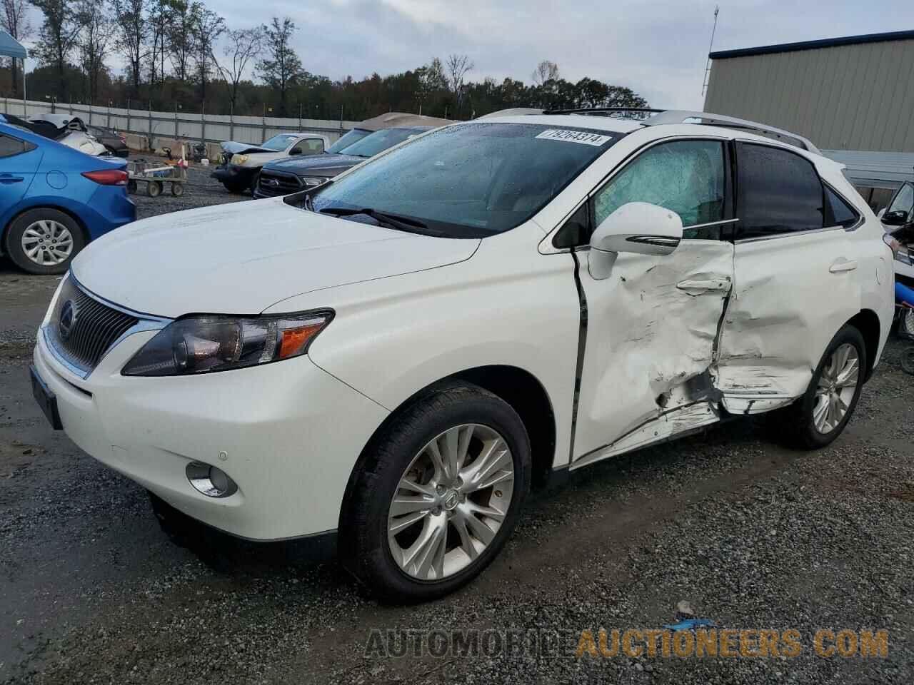 JTJBC1BA2C2430307 LEXUS RX450 2012