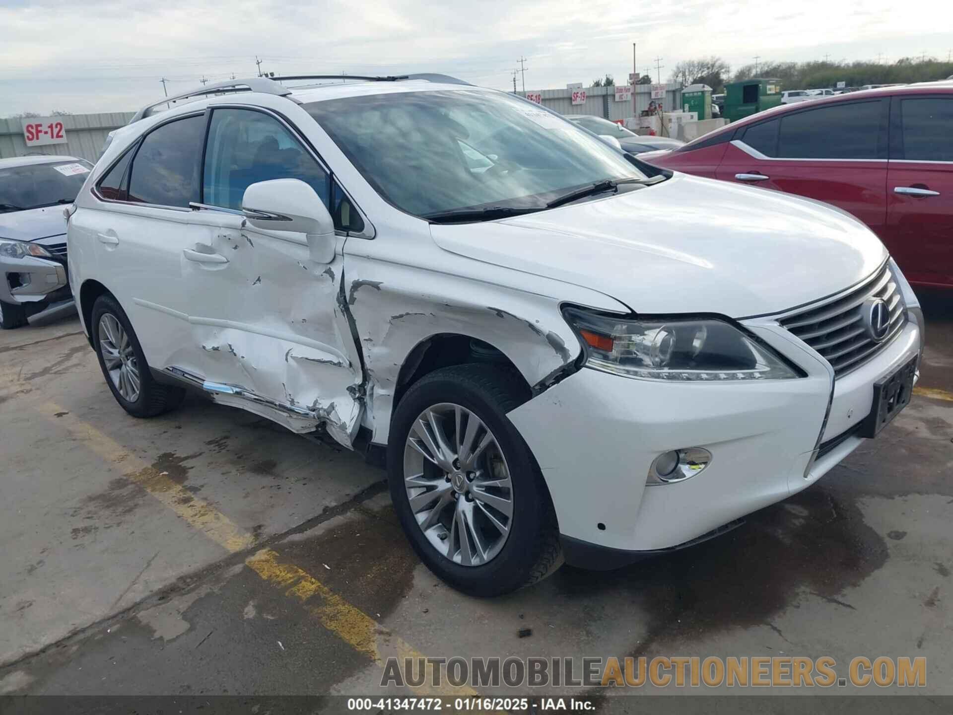 JTJBC1BAXD2052304 LEXUS RX 450H 2013