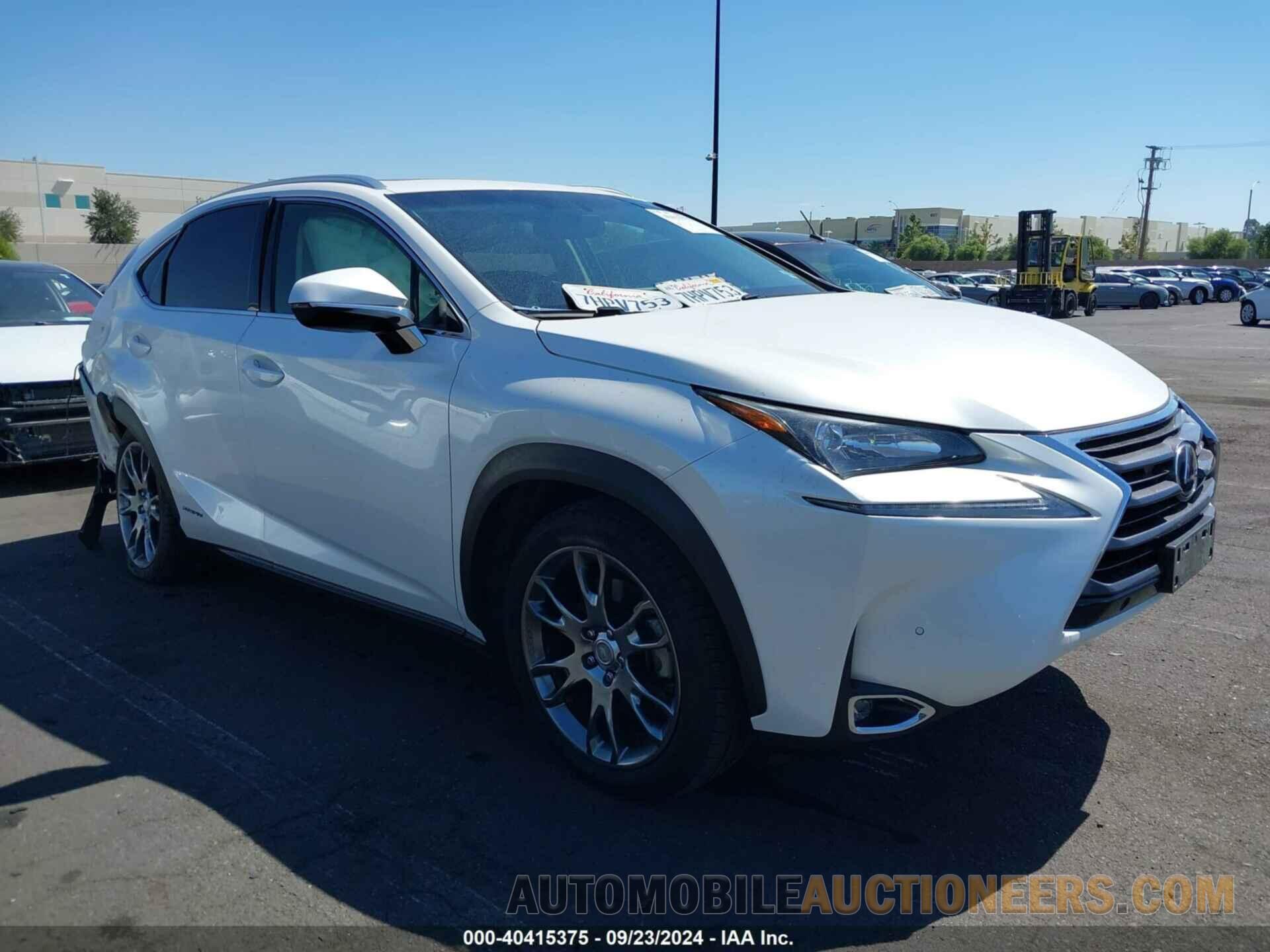 JTJBJRBZ0G2048308 LEXUS NX 300H 2016