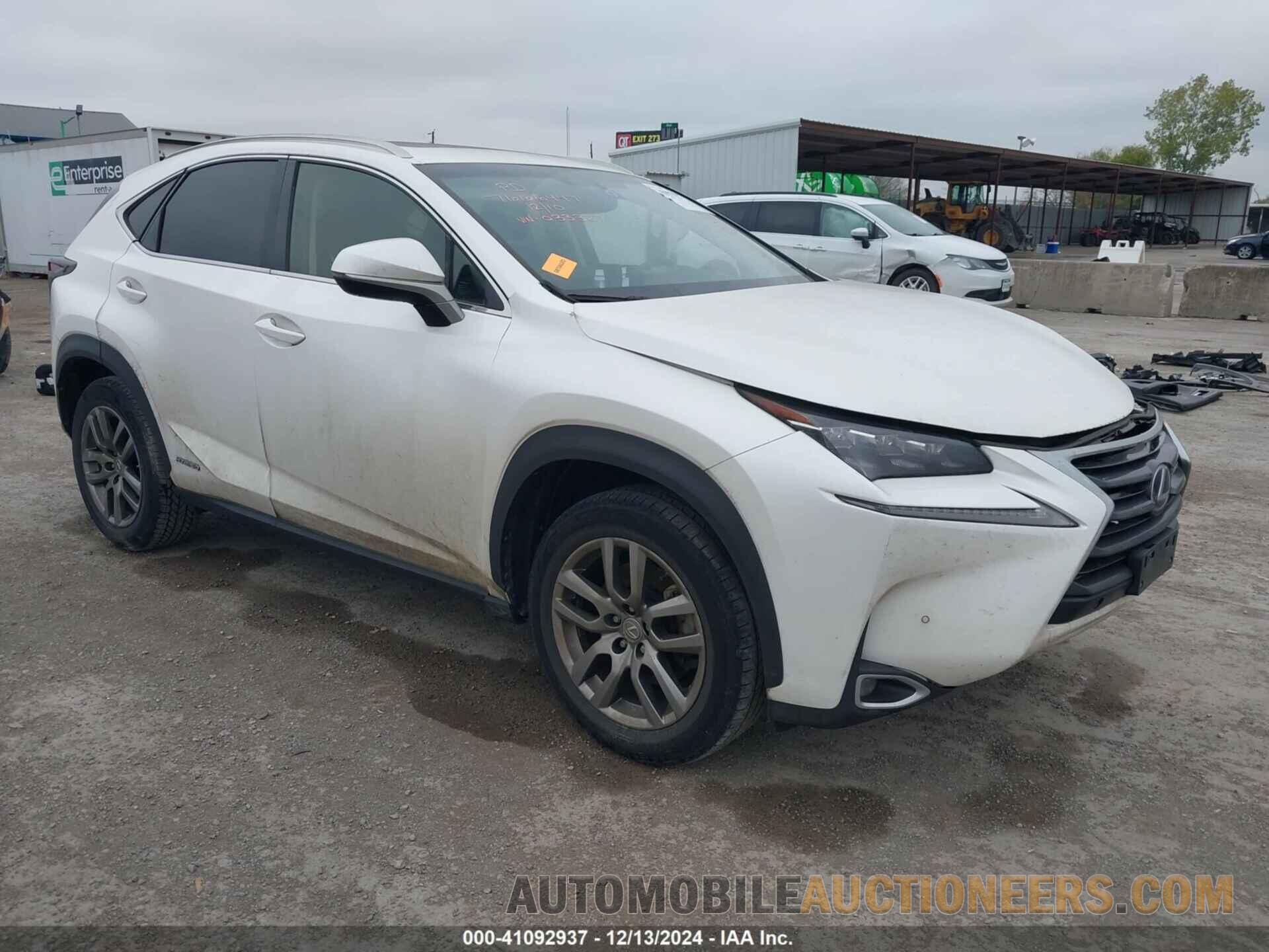 JTJBJRBZ6G2033327 LEXUS NX 300H 2016