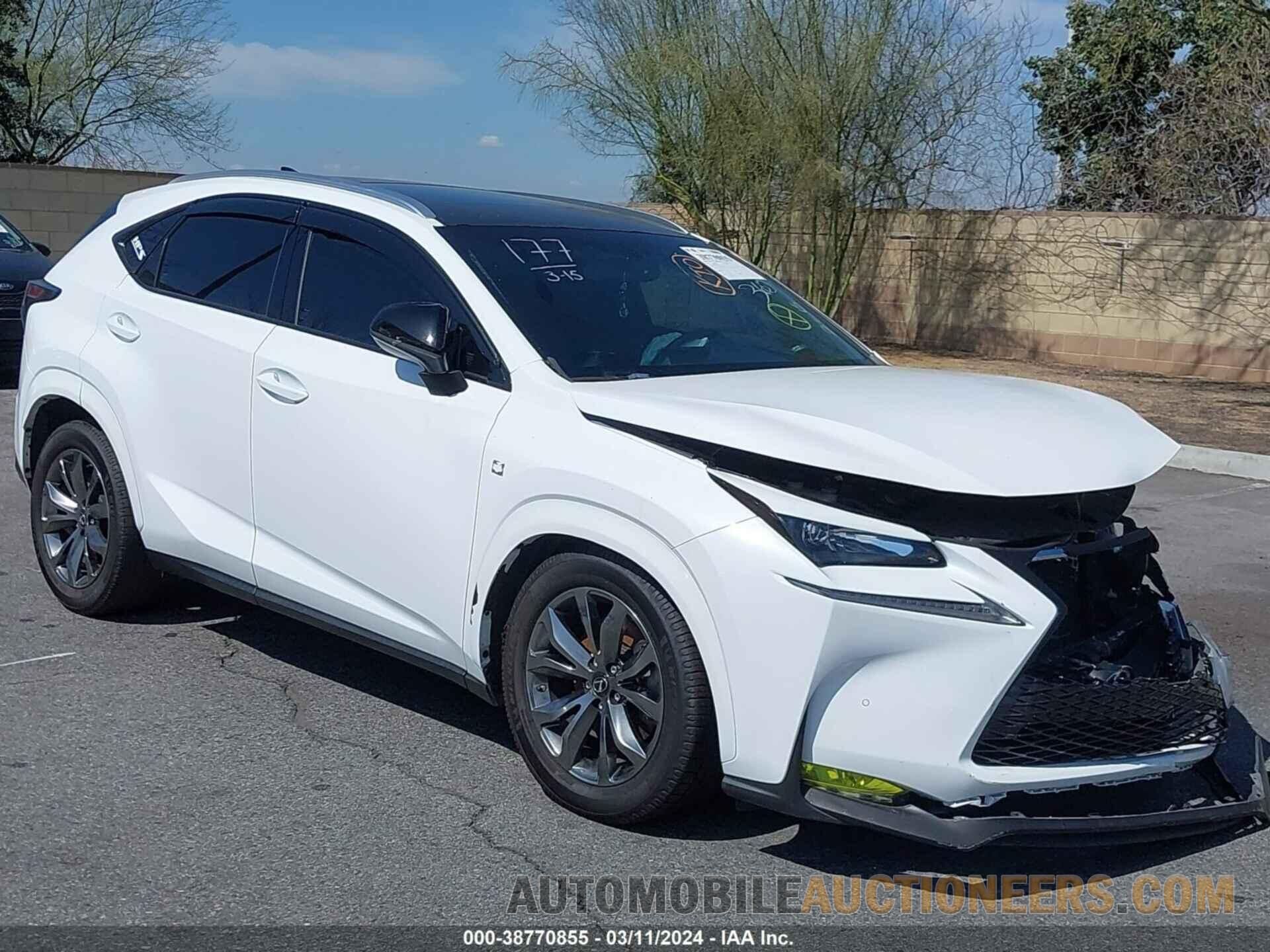 JTJYARBZ5G2033832 LEXUS NX 200T 2016