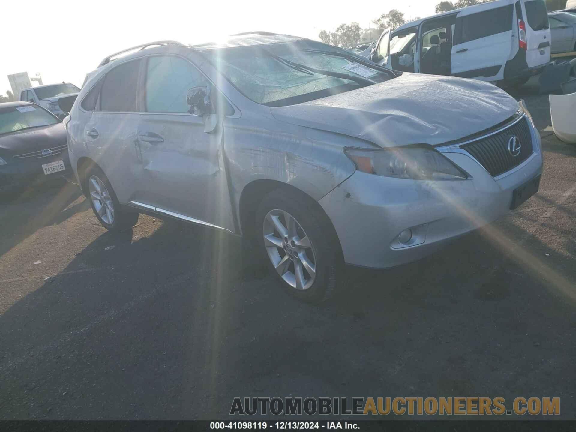 JTJZK1BA7C2413455 LEXUS RX 350 2012