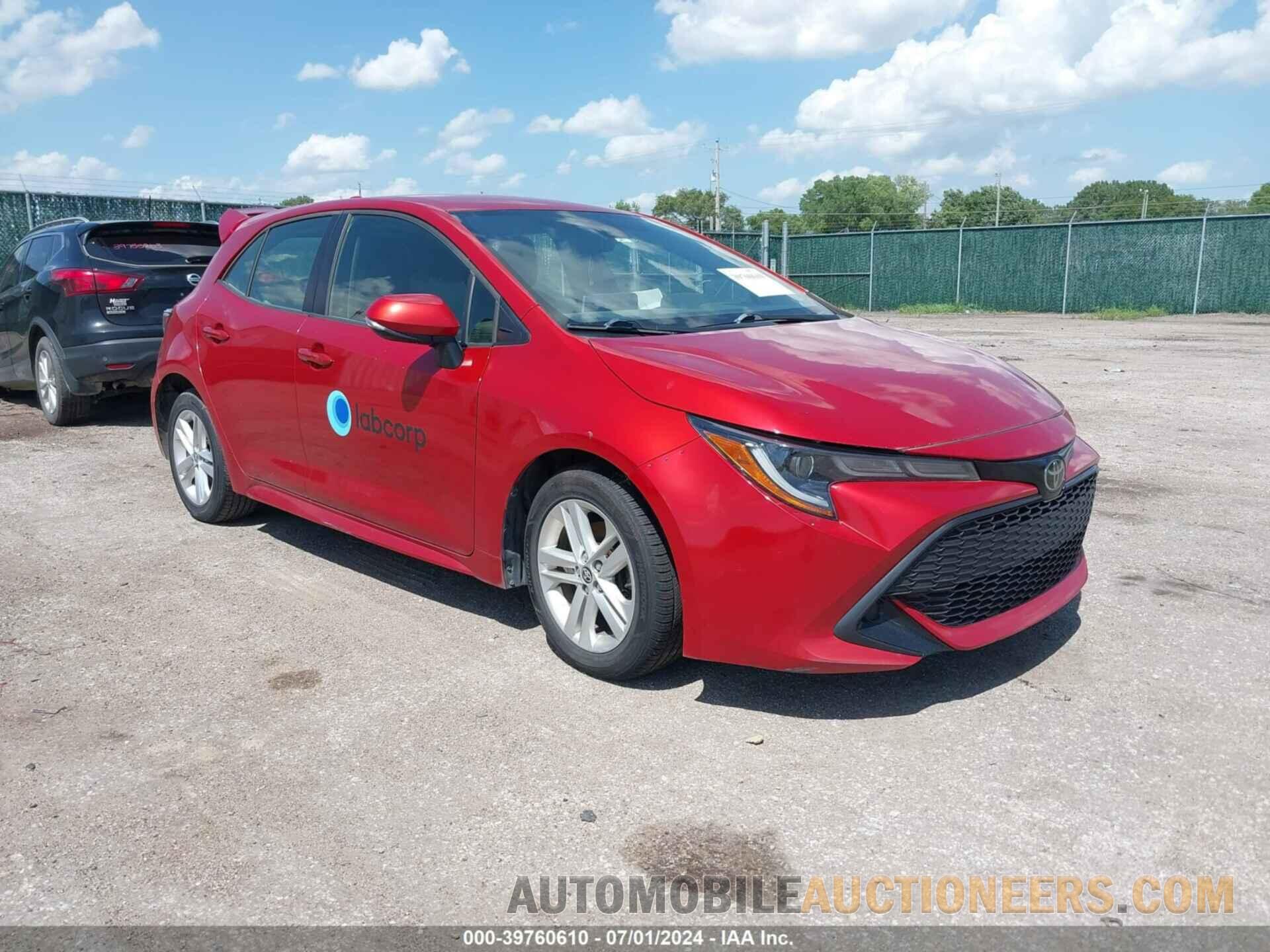 JTNK4RBE1K3060053 TOYOTA COROLLA 2019