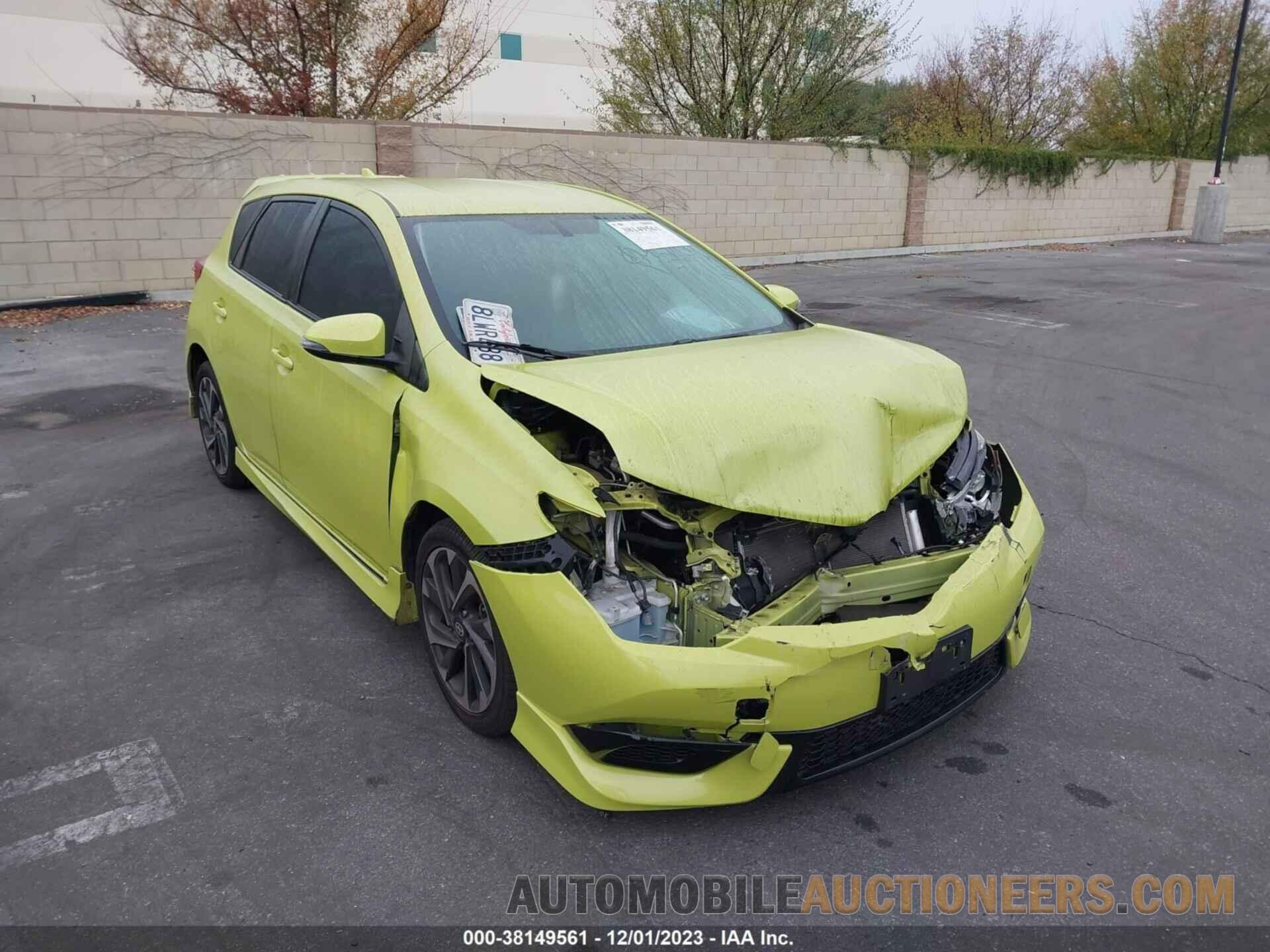 JTNKARJE0GJ508036 TOYOTA SCION IM 2016