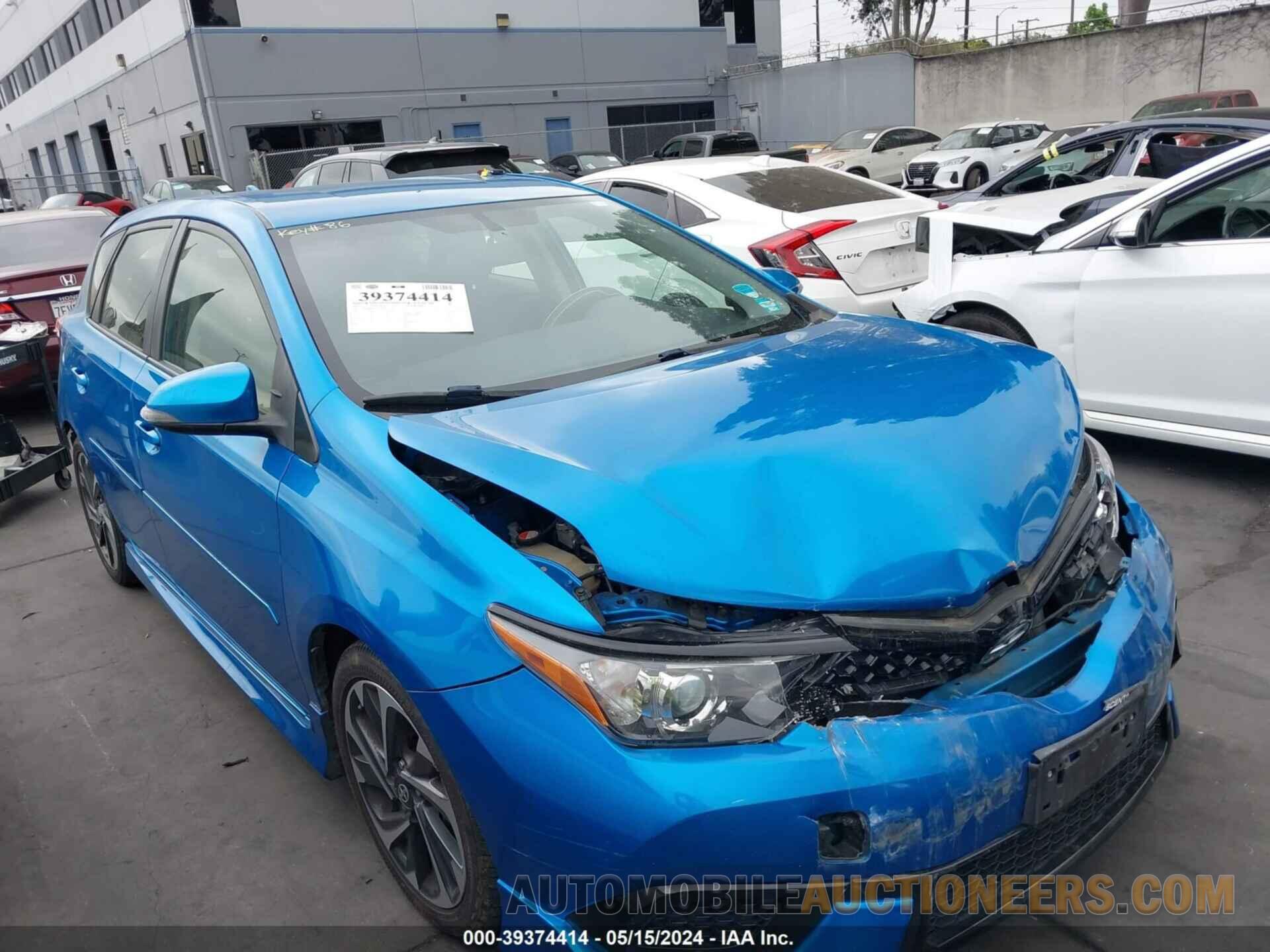 JTNKARJE0GJ520204 TOYOTA SCION IM 2016