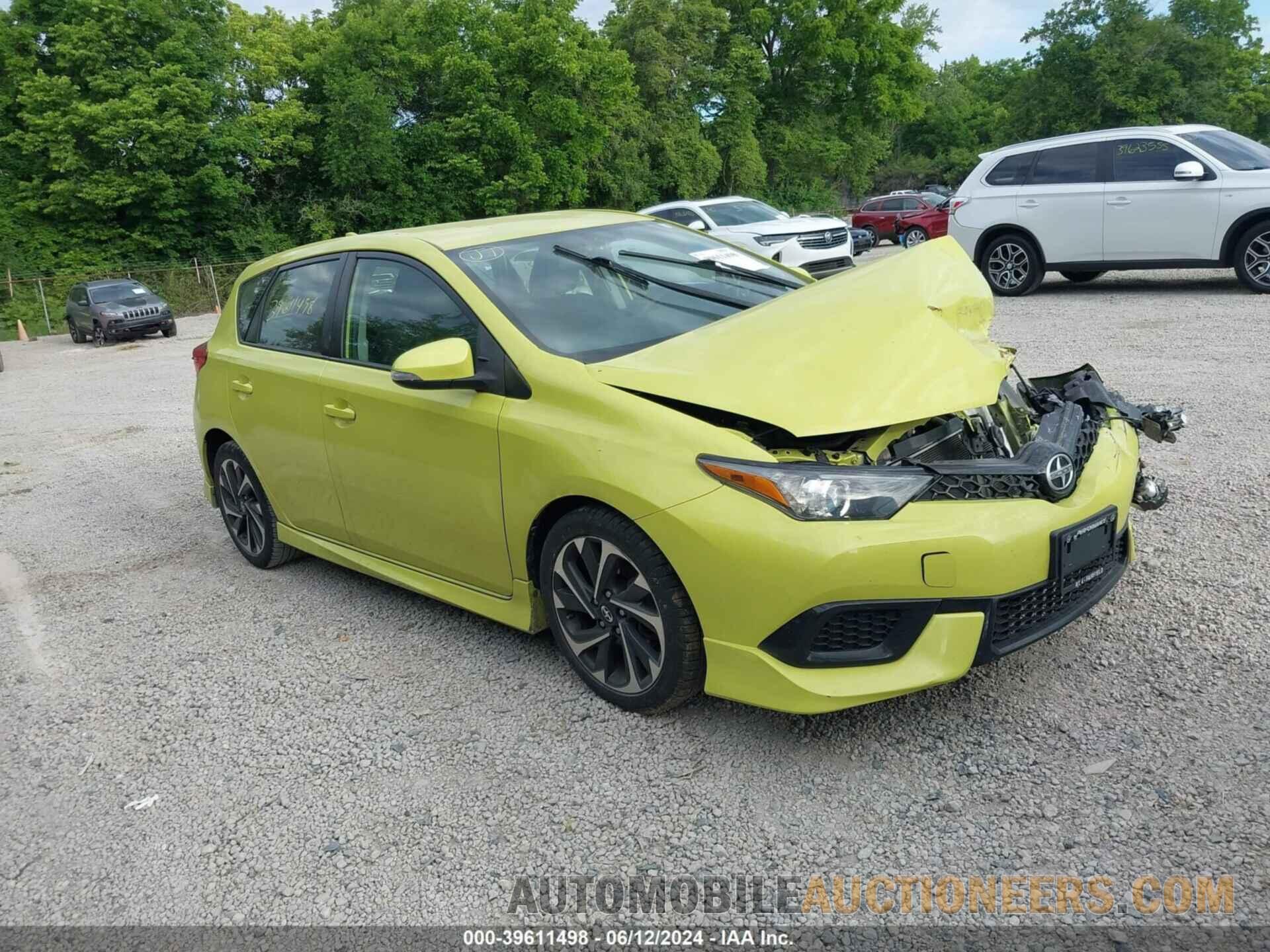 JTNKARJE3GJ513201 TOYOTA SCION IM 2016