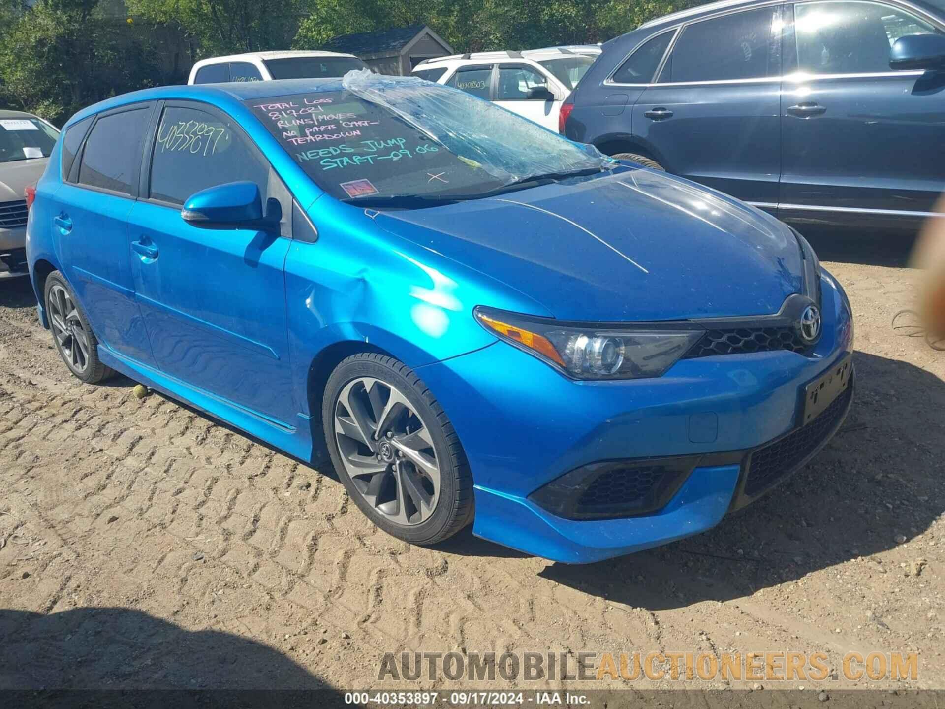 JTNKARJEXJJ563567 TOYOTA COROLLA IM 2018