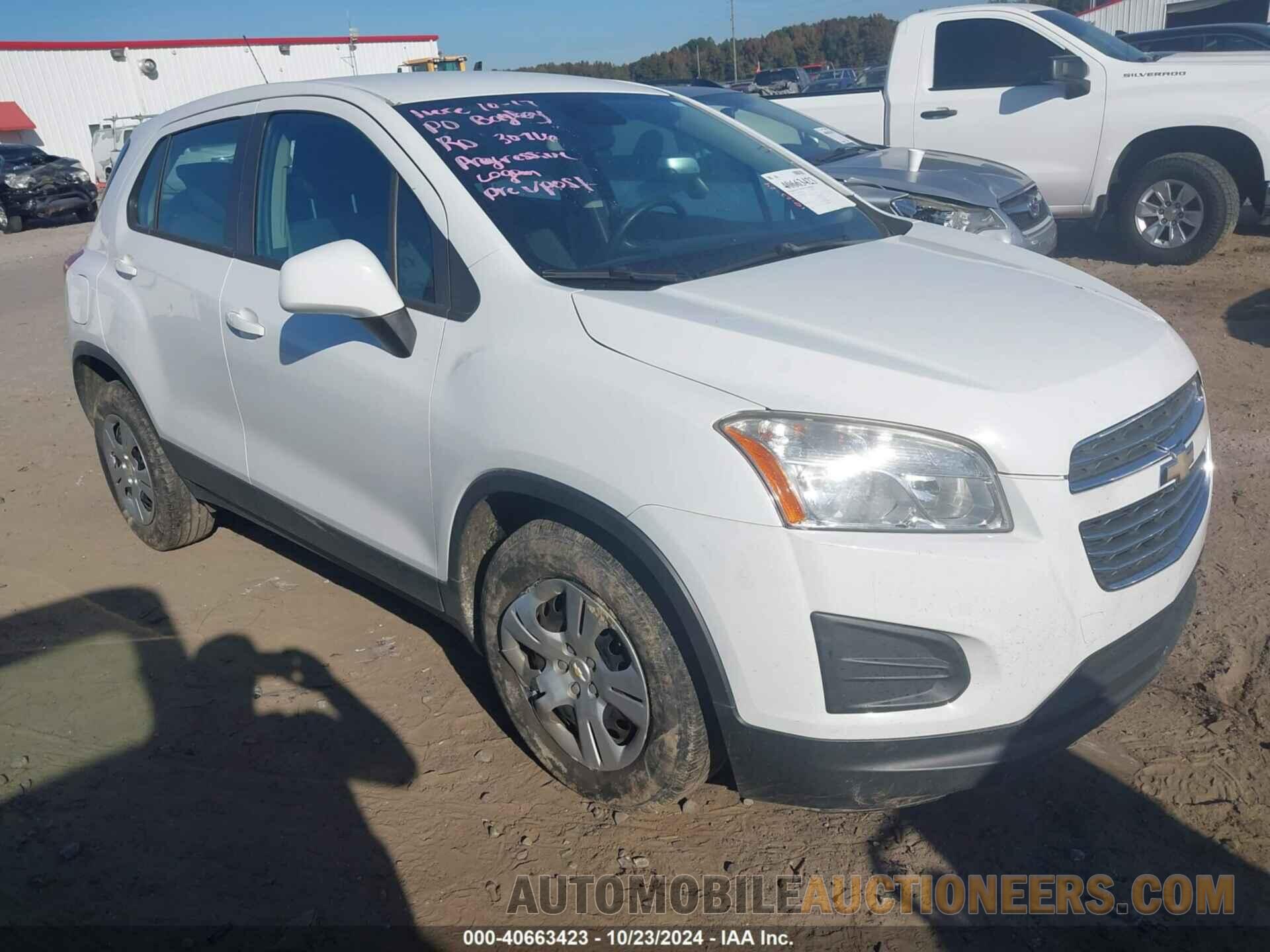 KL7CJKSB4FB207389 CHEVROLET TRAX 2015