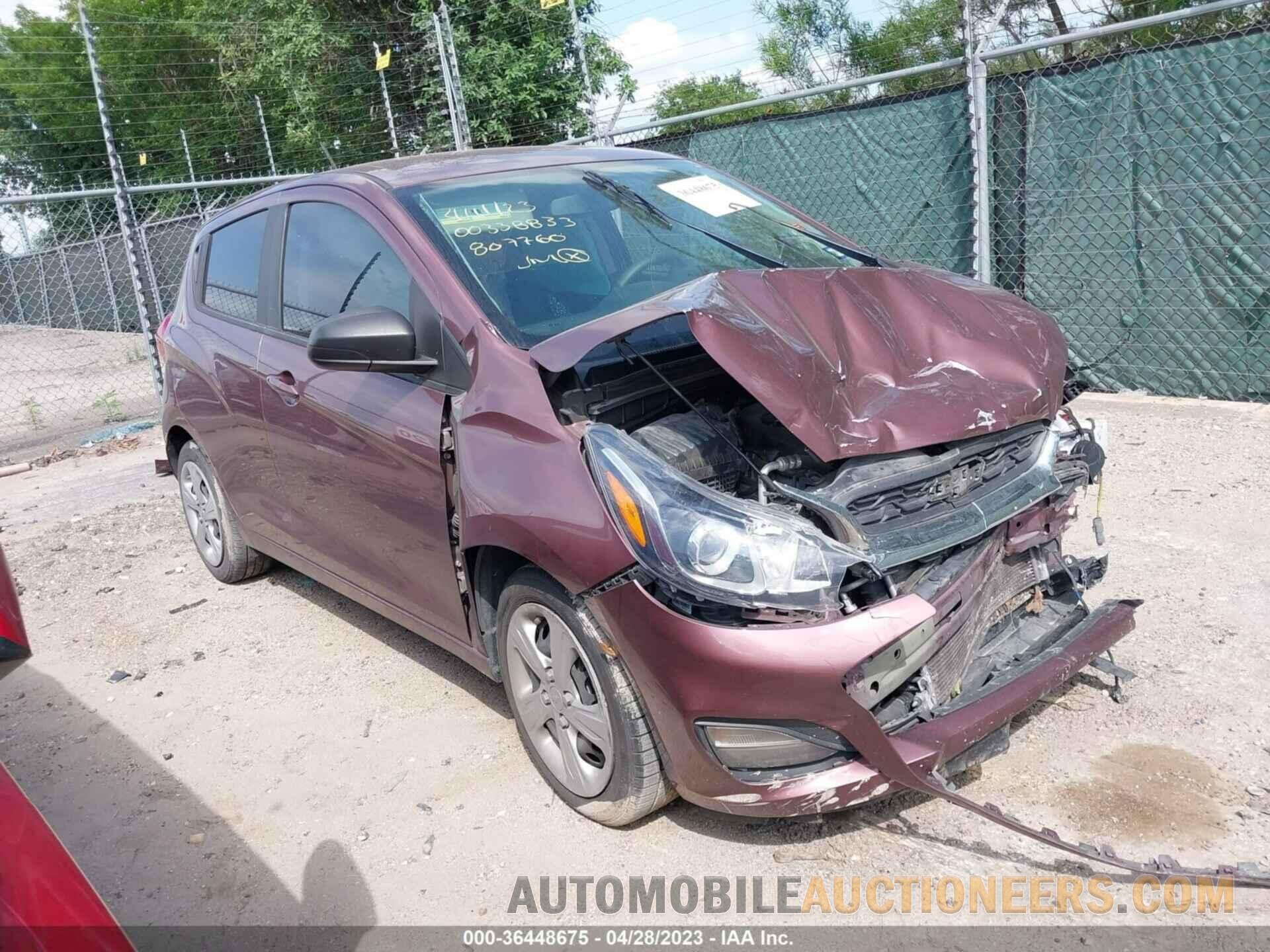 KL8CB6SA0KC807760 CHEVROLET SPARK 2019