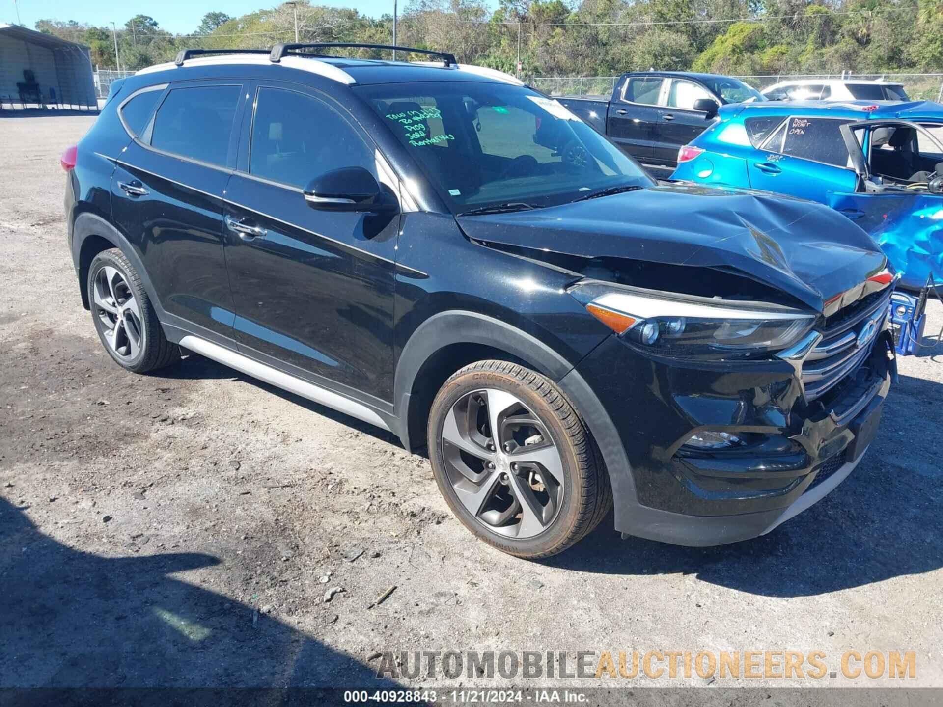 KM8J3CA25HU376318 HYUNDAI TUCSON 2017