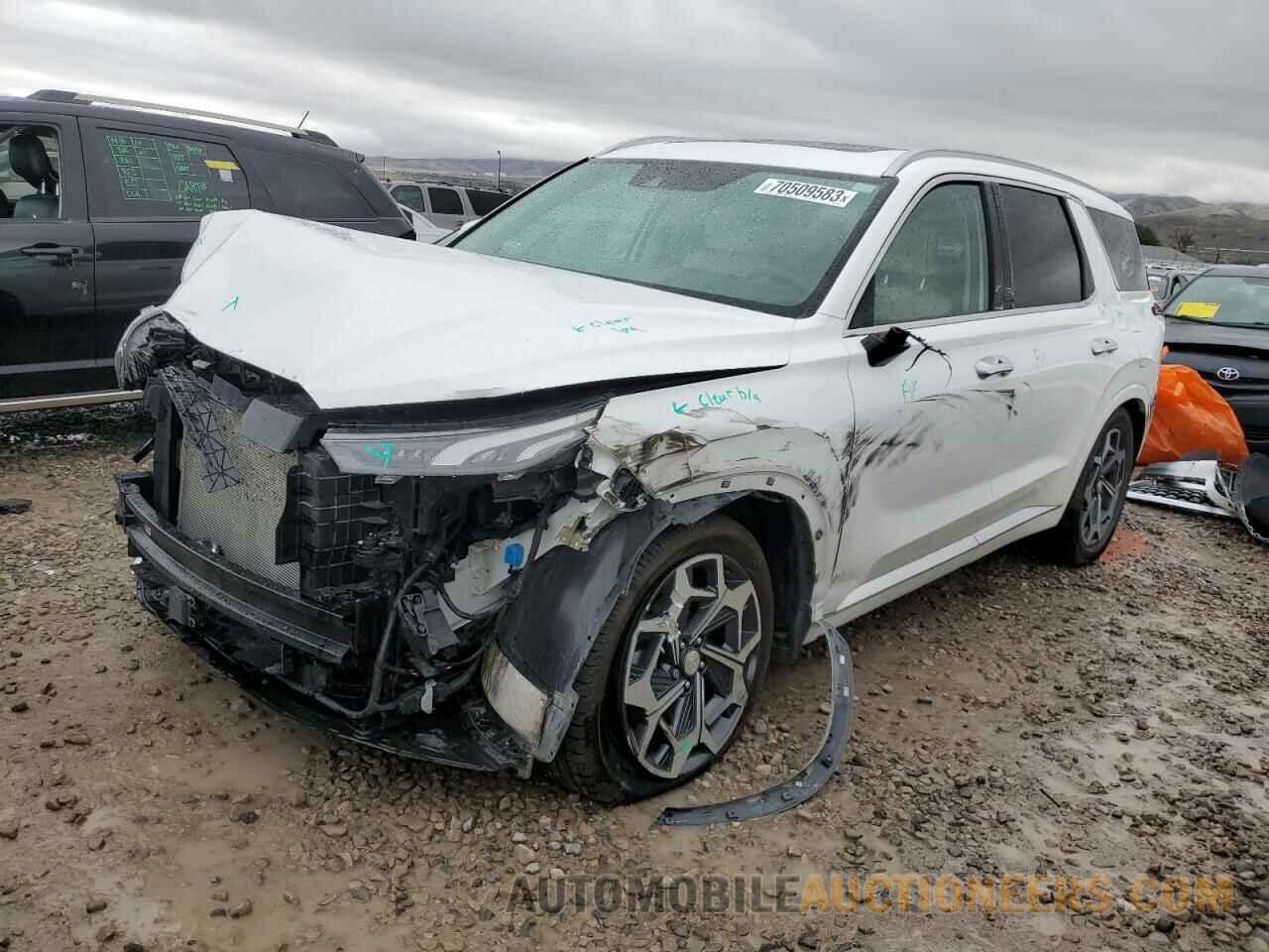 KM8R7DHE6MU203401 HYUNDAI PALISADE 2021