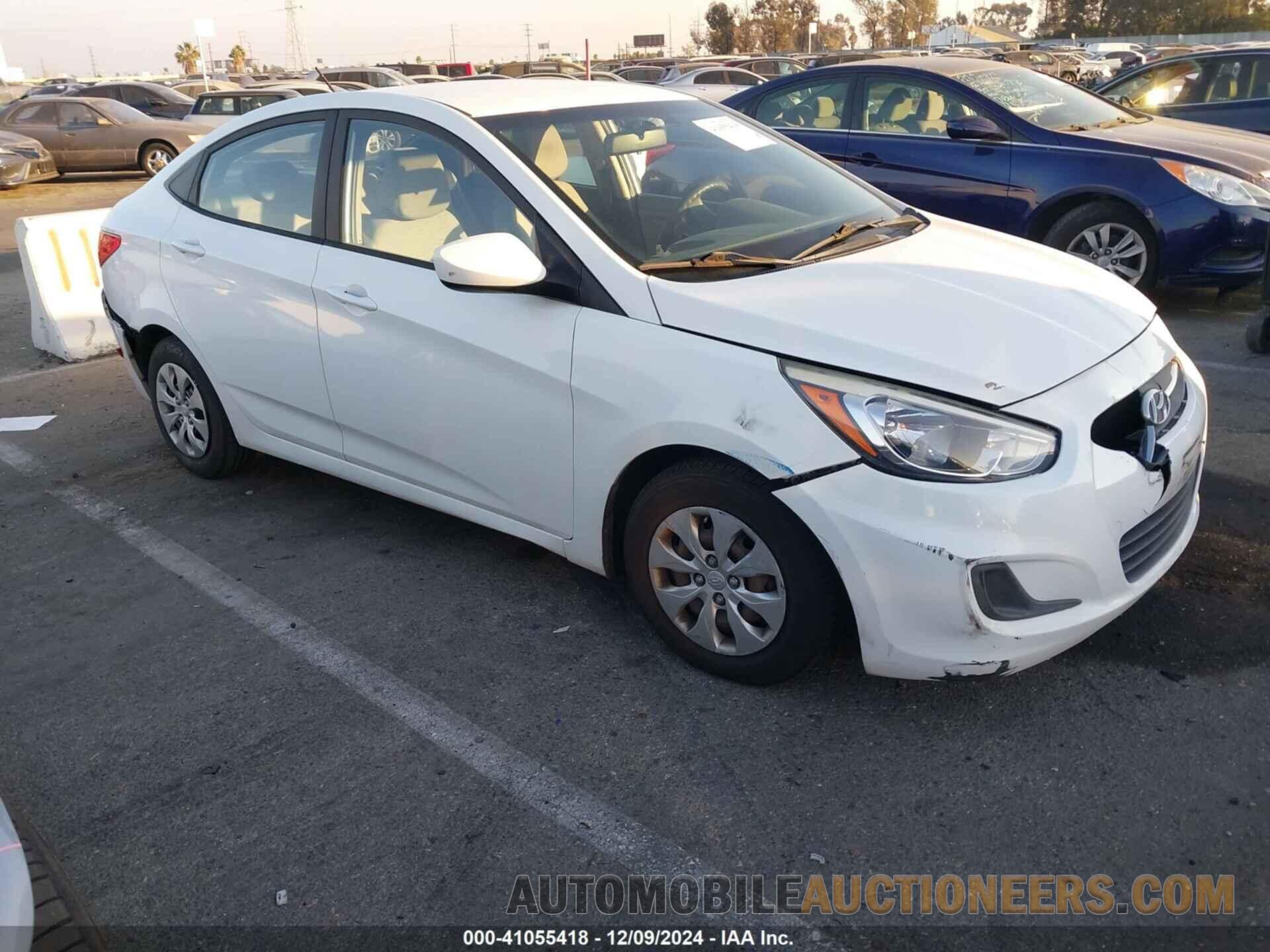 KMHCT4AE4GU091195 HYUNDAI ACCENT 2016