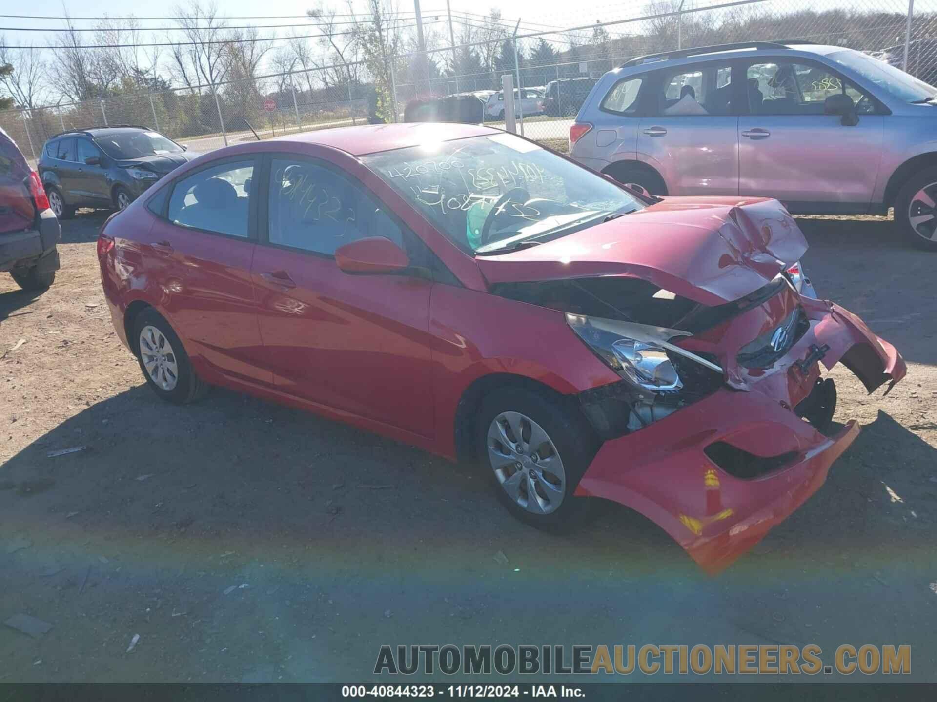 KMHCT4AE6GU095345 HYUNDAI ACCENT 2016