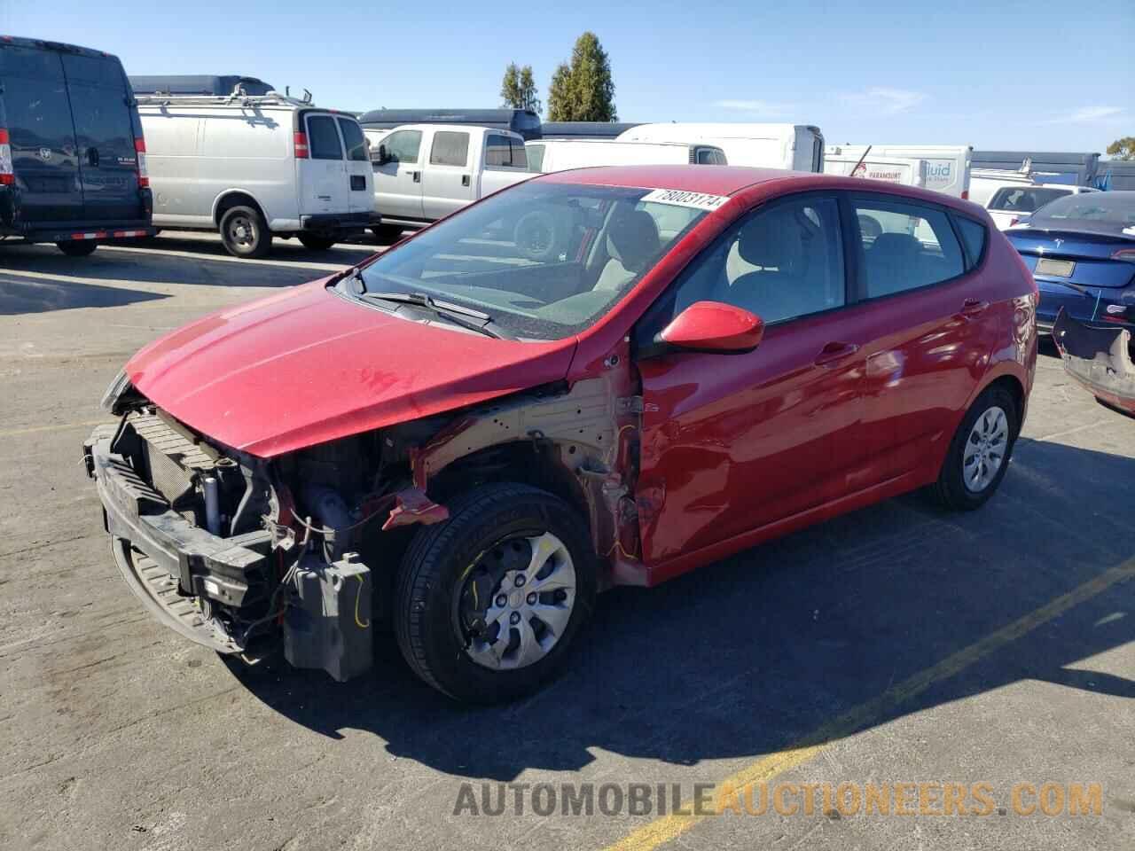 KMHCT5AE1HU317524 HYUNDAI ACCENT 2017