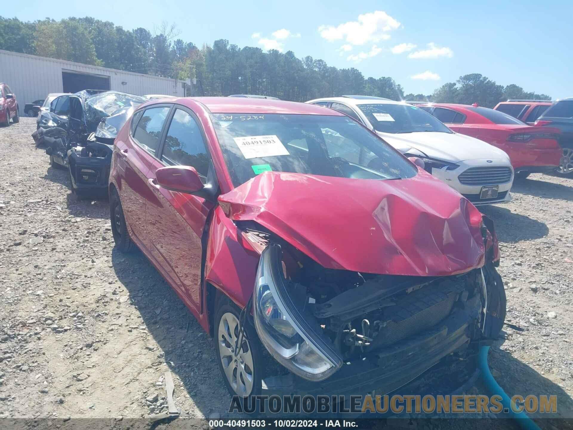 KMHCT5AE3GU275176 HYUNDAI ACCENT 2016