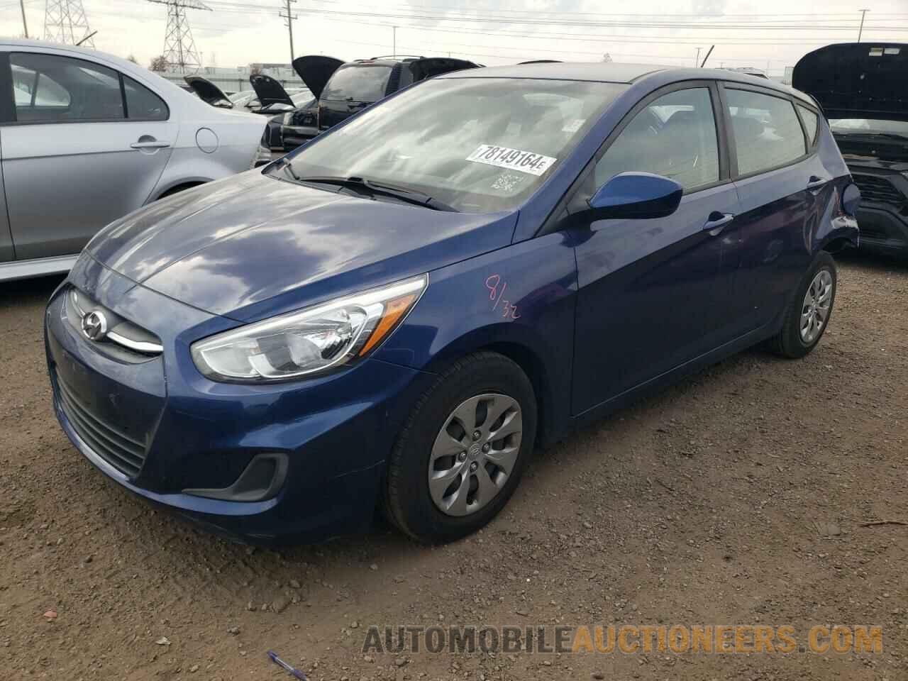 KMHCT5AE4HU342000 HYUNDAI ACCENT 2017