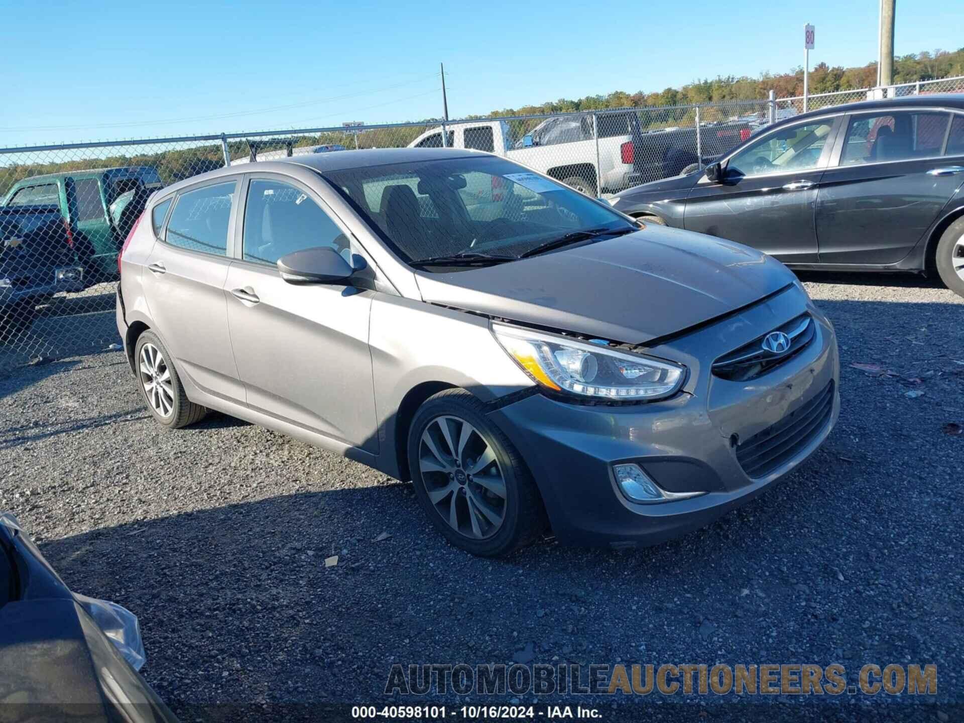 KMHCU5AE6HU356266 HYUNDAI ACCENT 2017