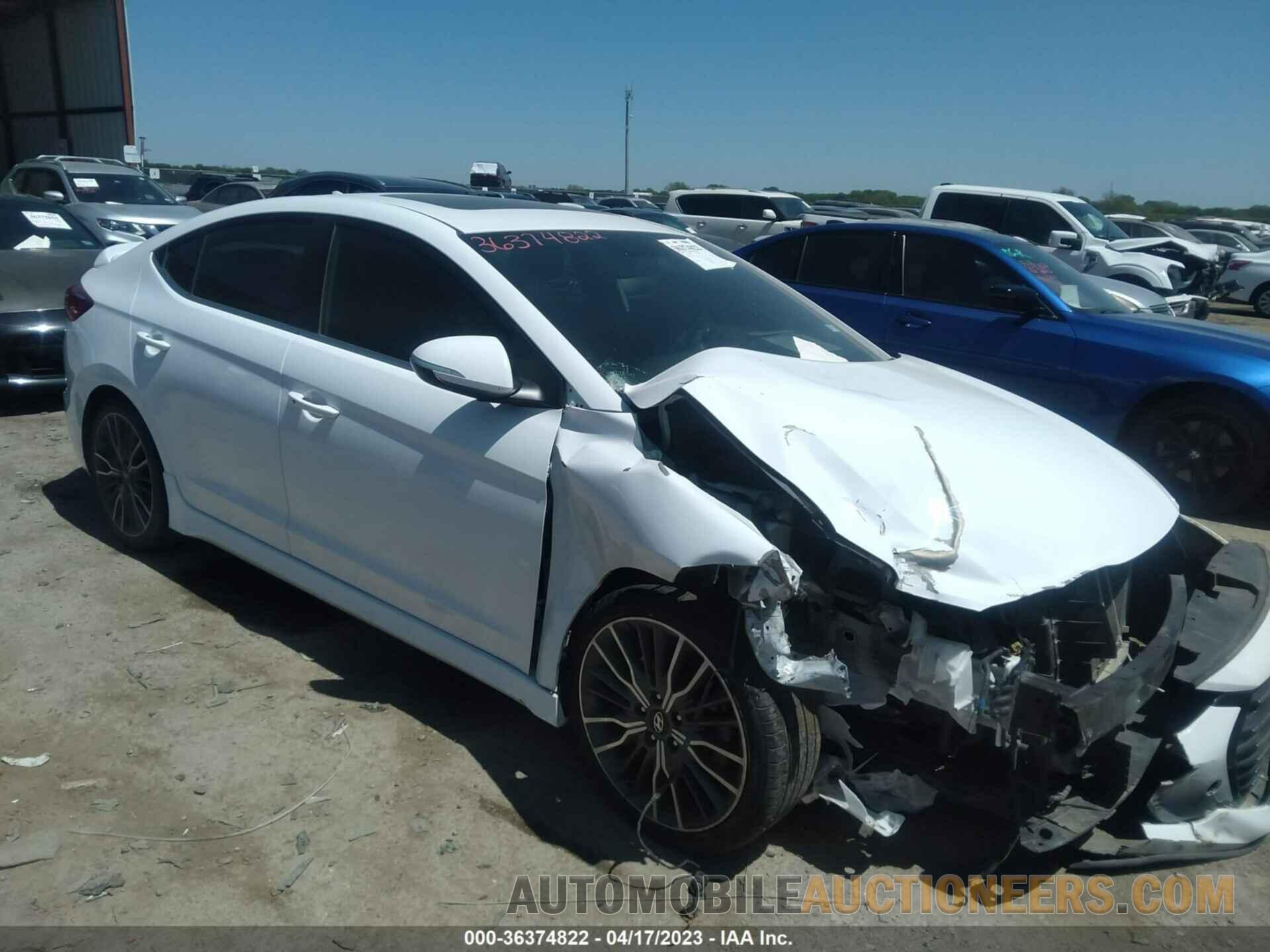 KMHD04LBXJU500520 HYUNDAI ELANTRA 2018