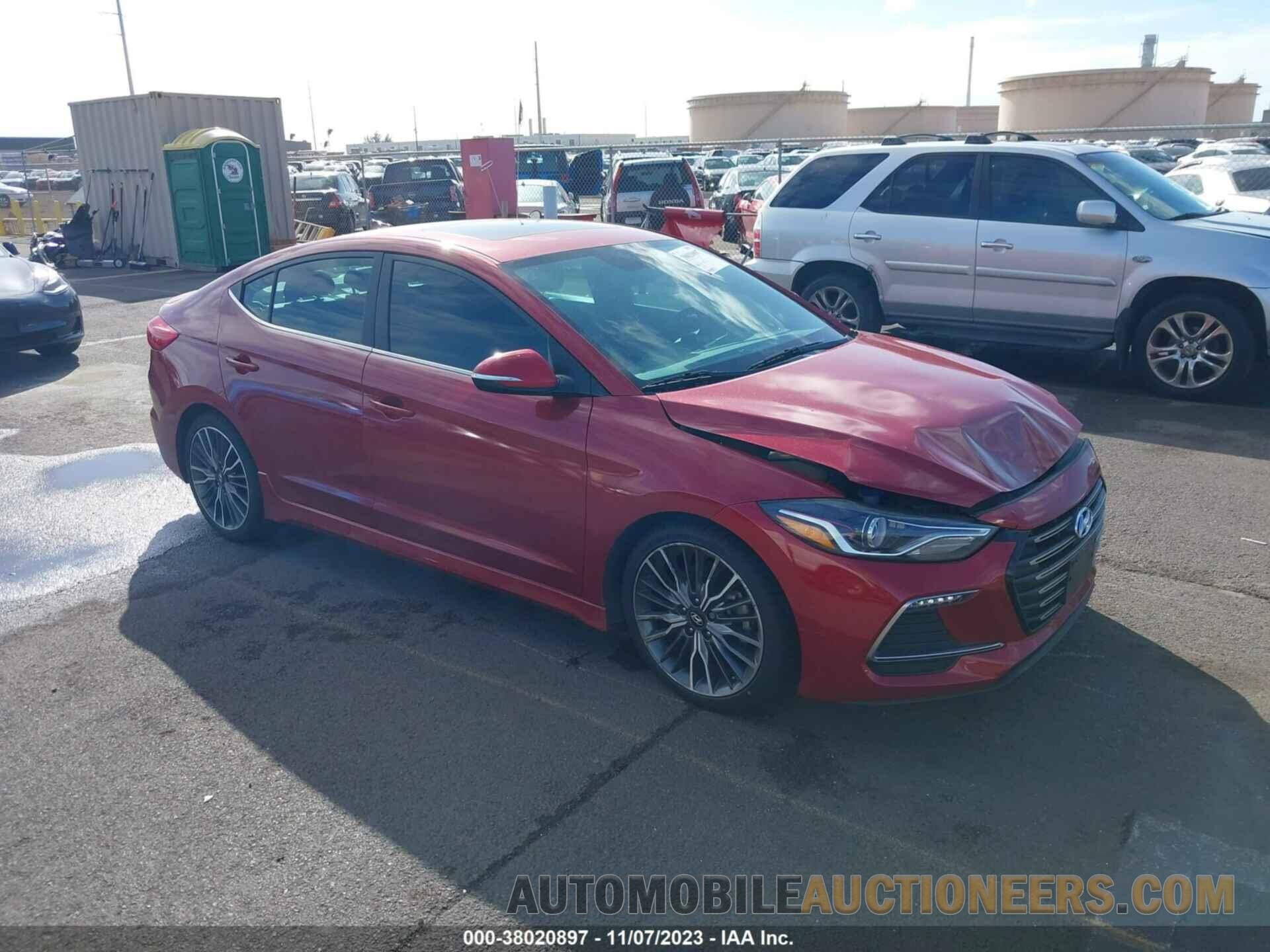 KMHD04LBXJU525823 HYUNDAI ELANTRA 2018