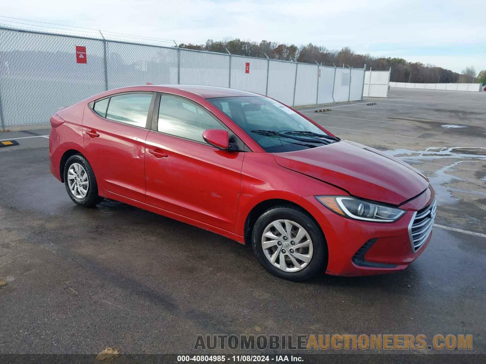 KMHD74LF1HU076265 HYUNDAI ELANTRA 2017