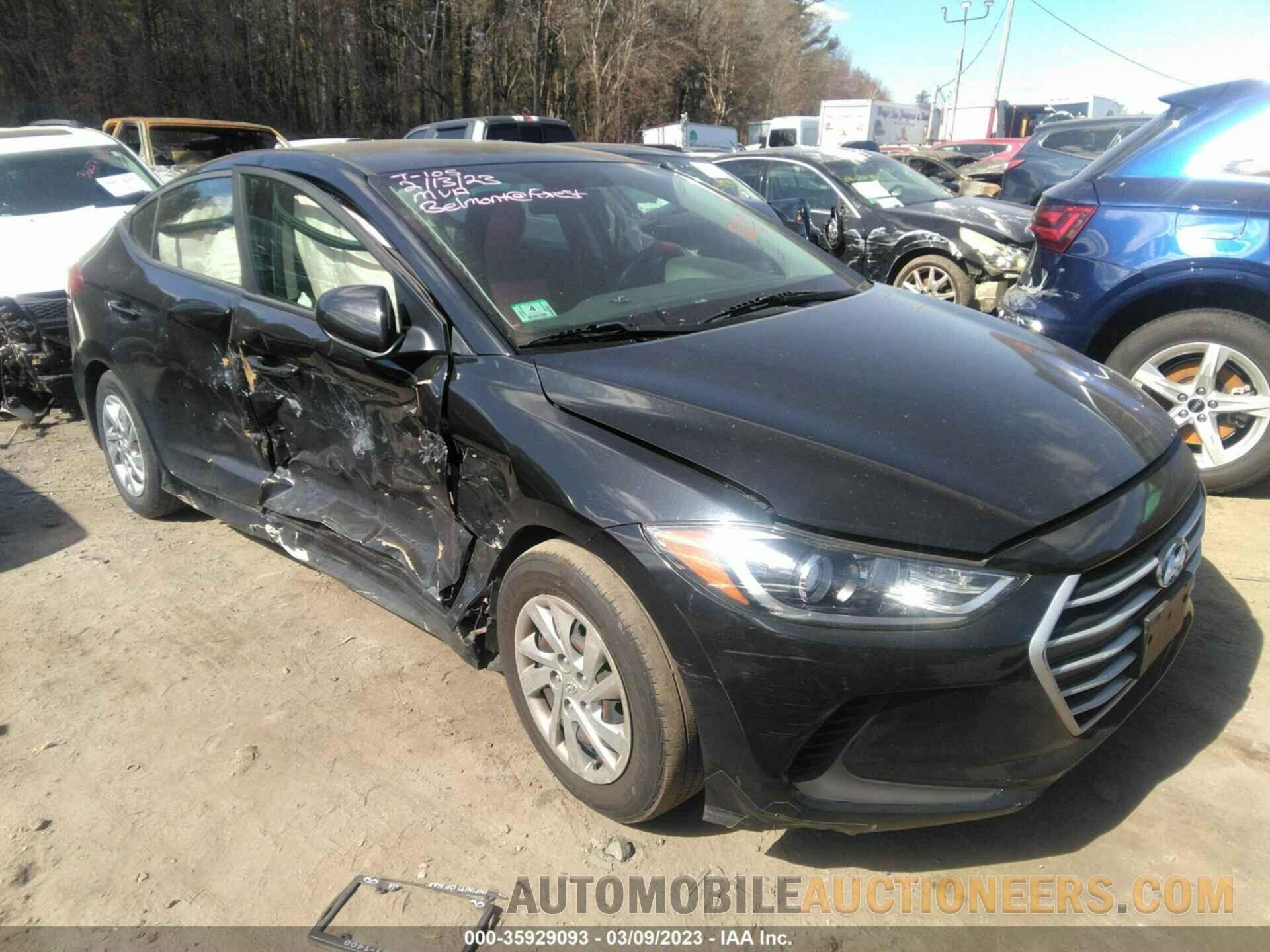 KMHD74LF5JU510399 HYUNDAI ELANTRA 2018