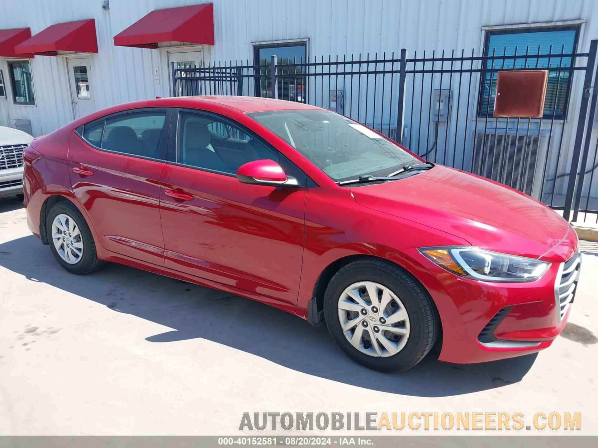 KMHD74LF6HU384175 HYUNDAI ELANTRA 2017