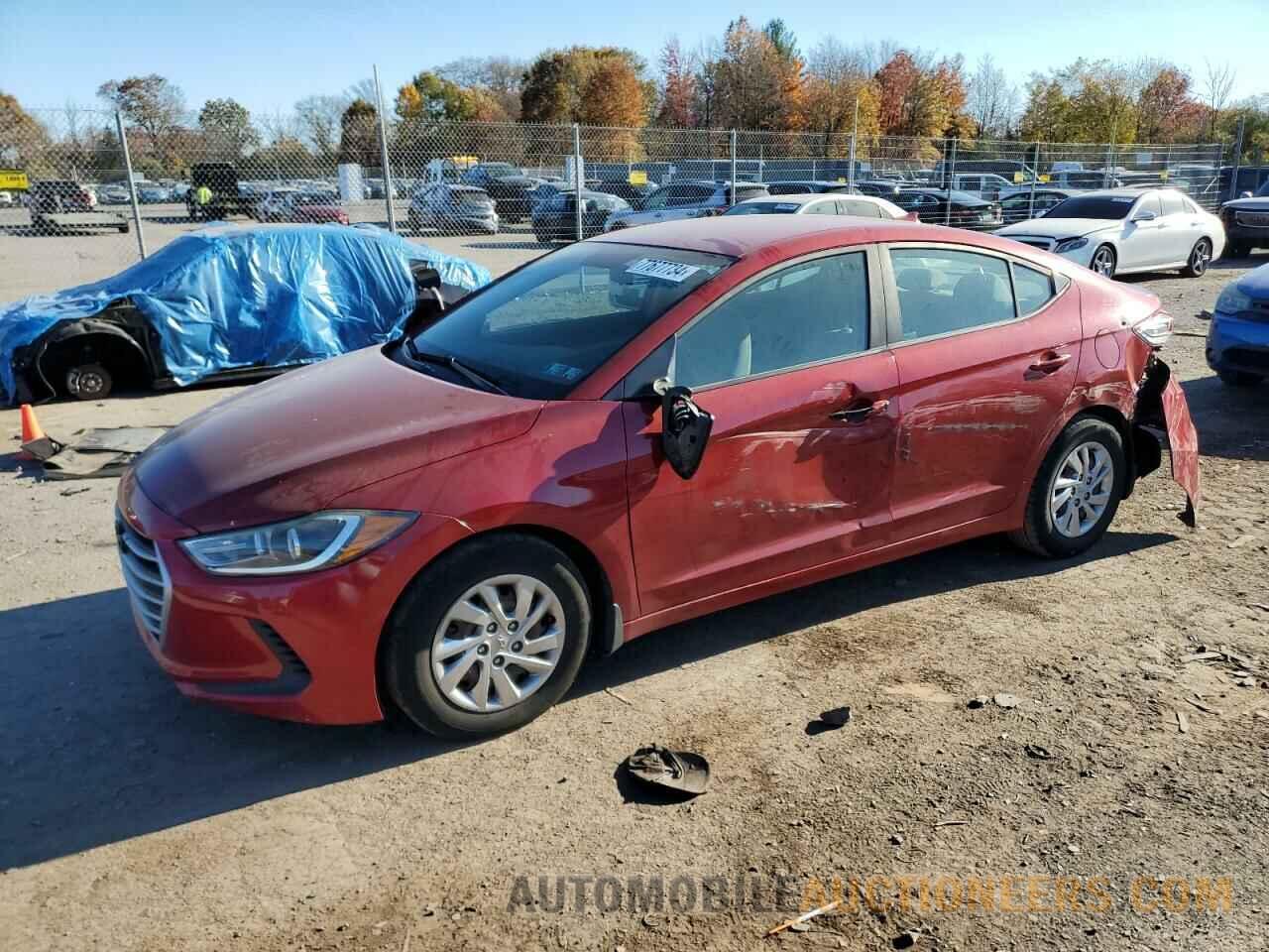 KMHD74LF6HU391563 HYUNDAI ELANTRA 2017