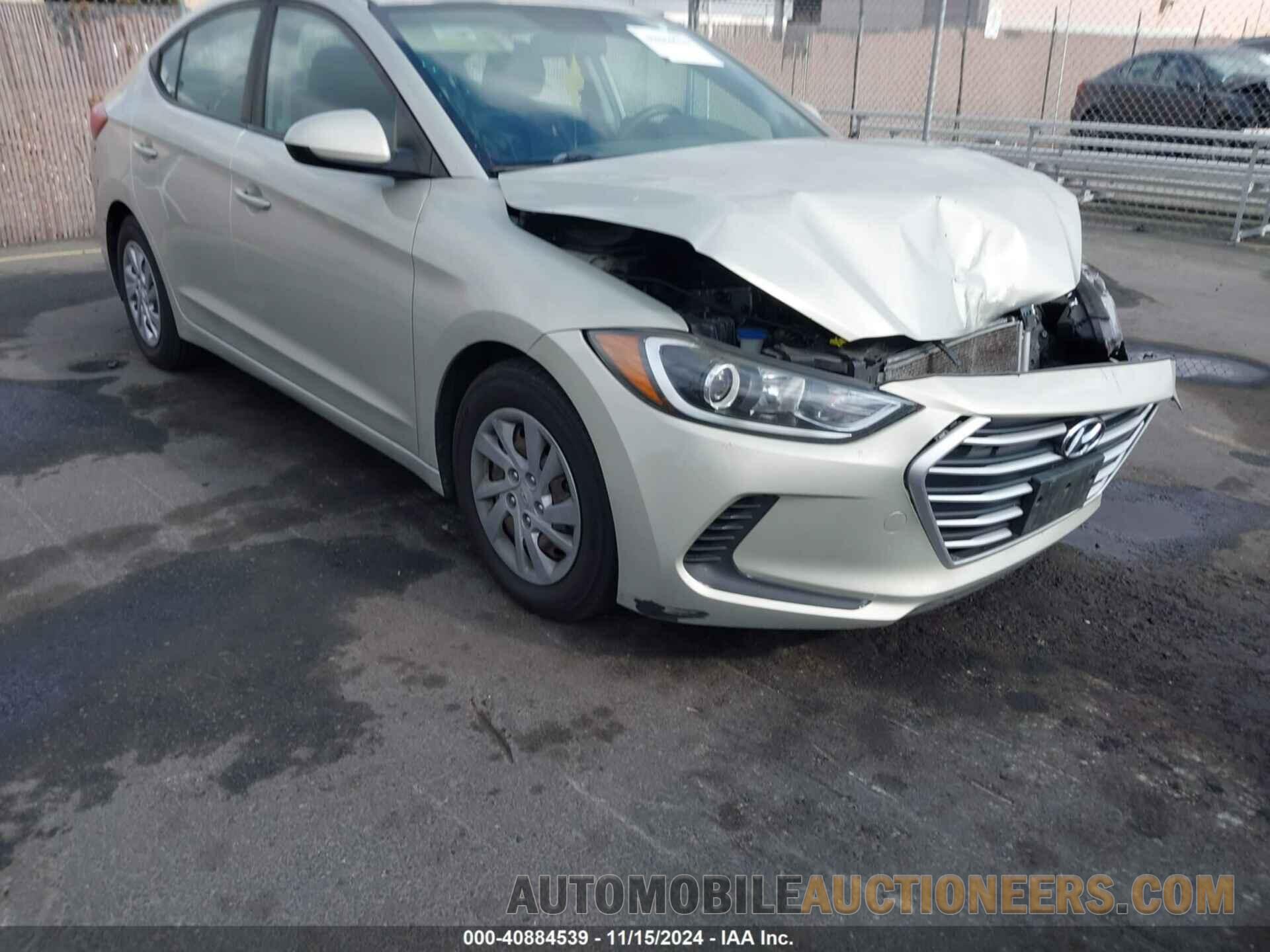 KMHD74LF9HU093511 HYUNDAI ELANTRA 2017