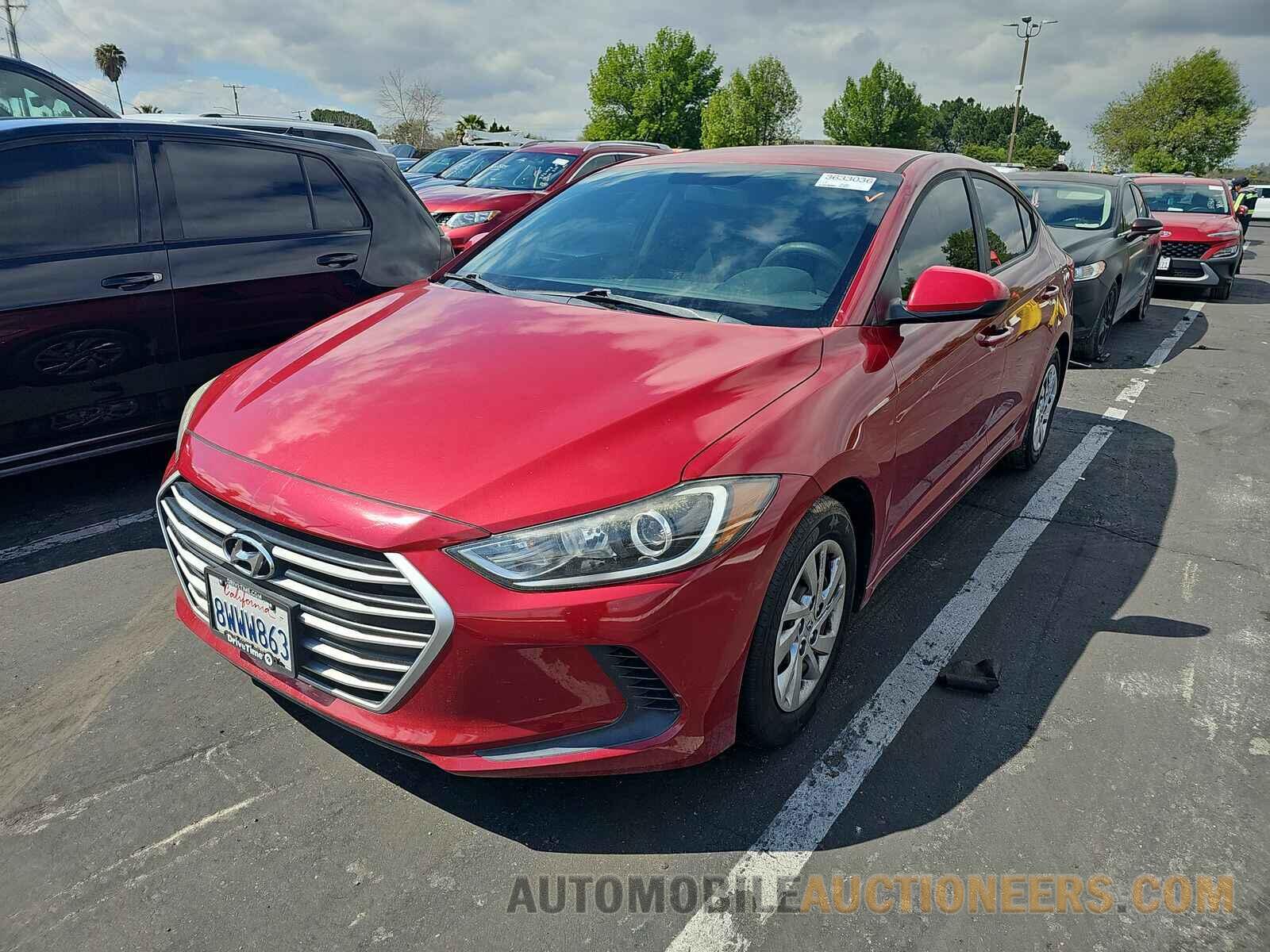 KMHD74LF9HU093671 Hyundai Elantra SE 2017