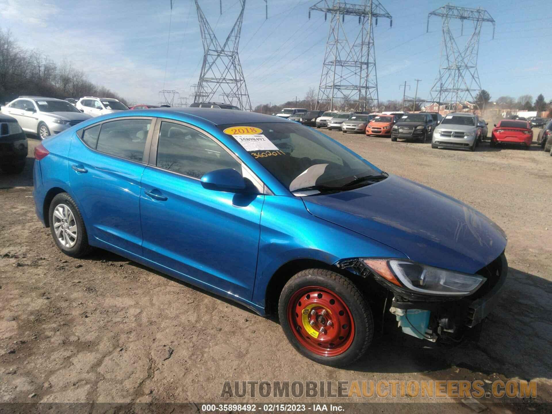 KMHD74LF9JU450319 HYUNDAI ELANTRA 2018