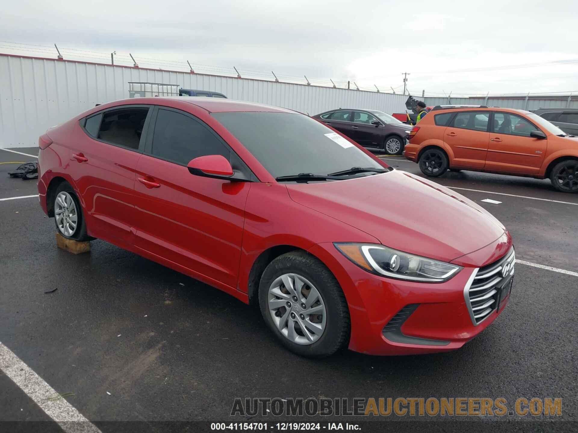 KMHD74LFXHU119193 HYUNDAI ELANTRA 2017