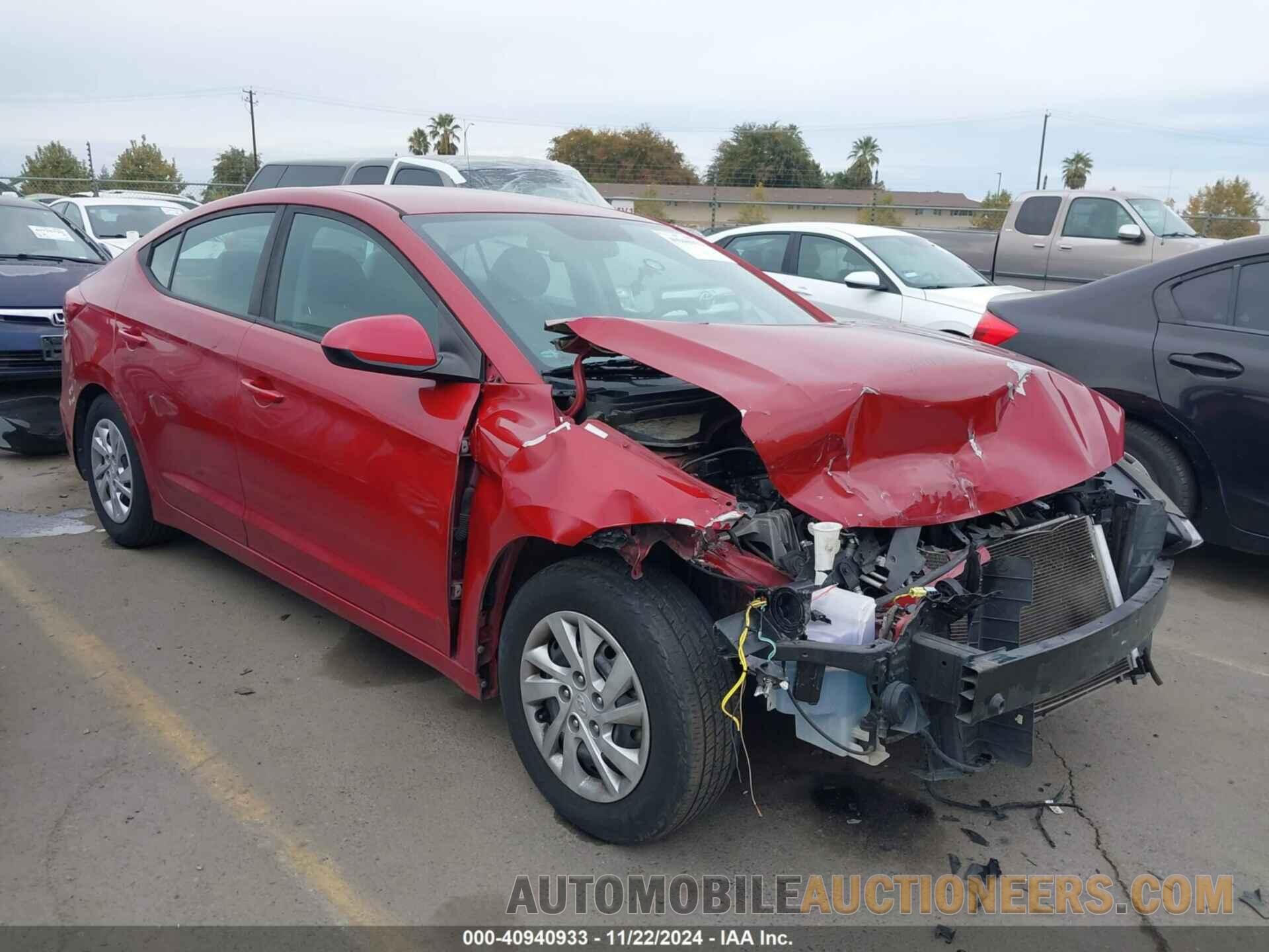 KMHD74LFXHU122319 HYUNDAI ELANTRA 2017