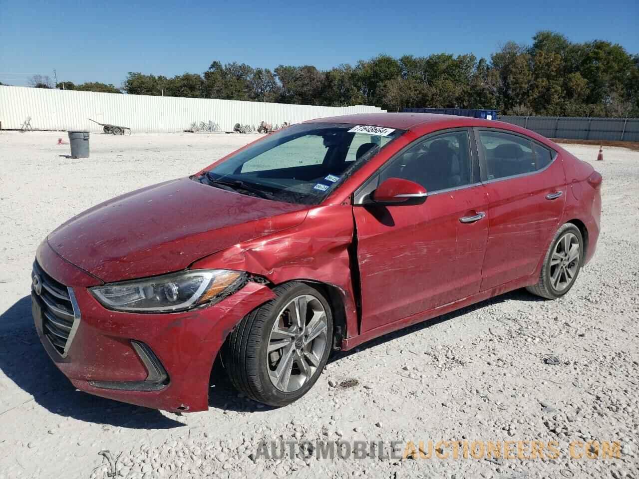 KMHD84LF1HU069510 HYUNDAI ELANTRA 2017