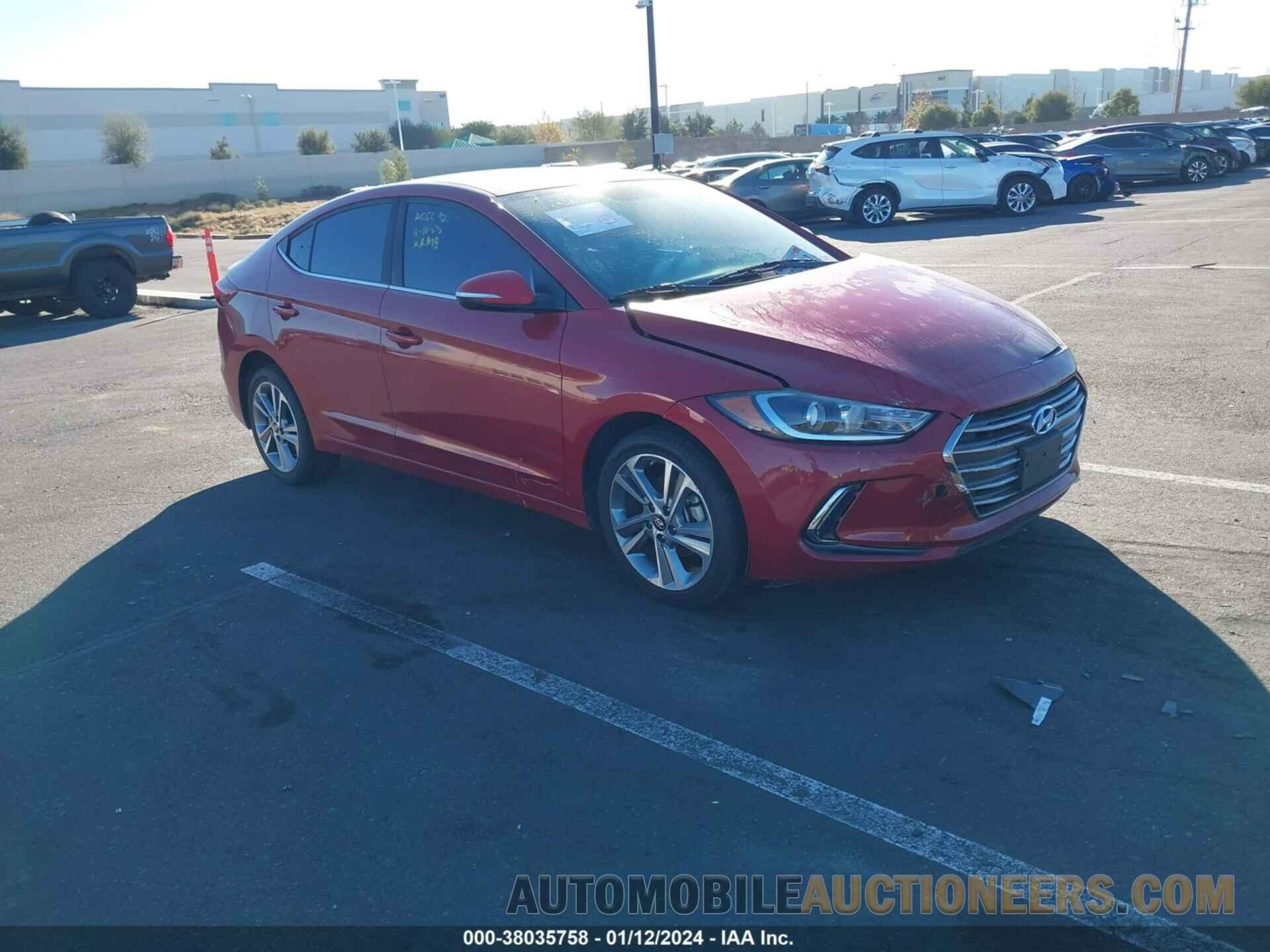 KMHD84LF4JU449009 HYUNDAI ELANTRA 2018