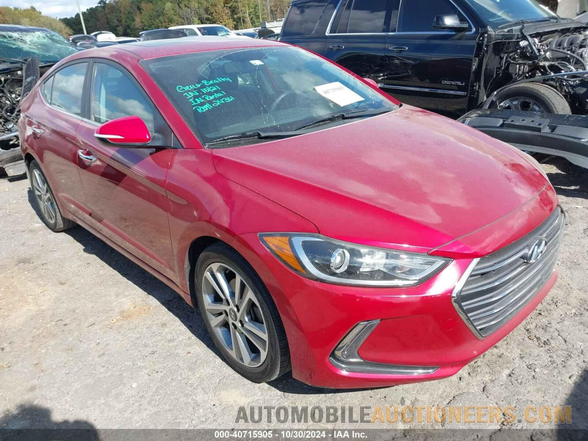 KMHD84LF5HU285327 HYUNDAI ELANTRA 2017