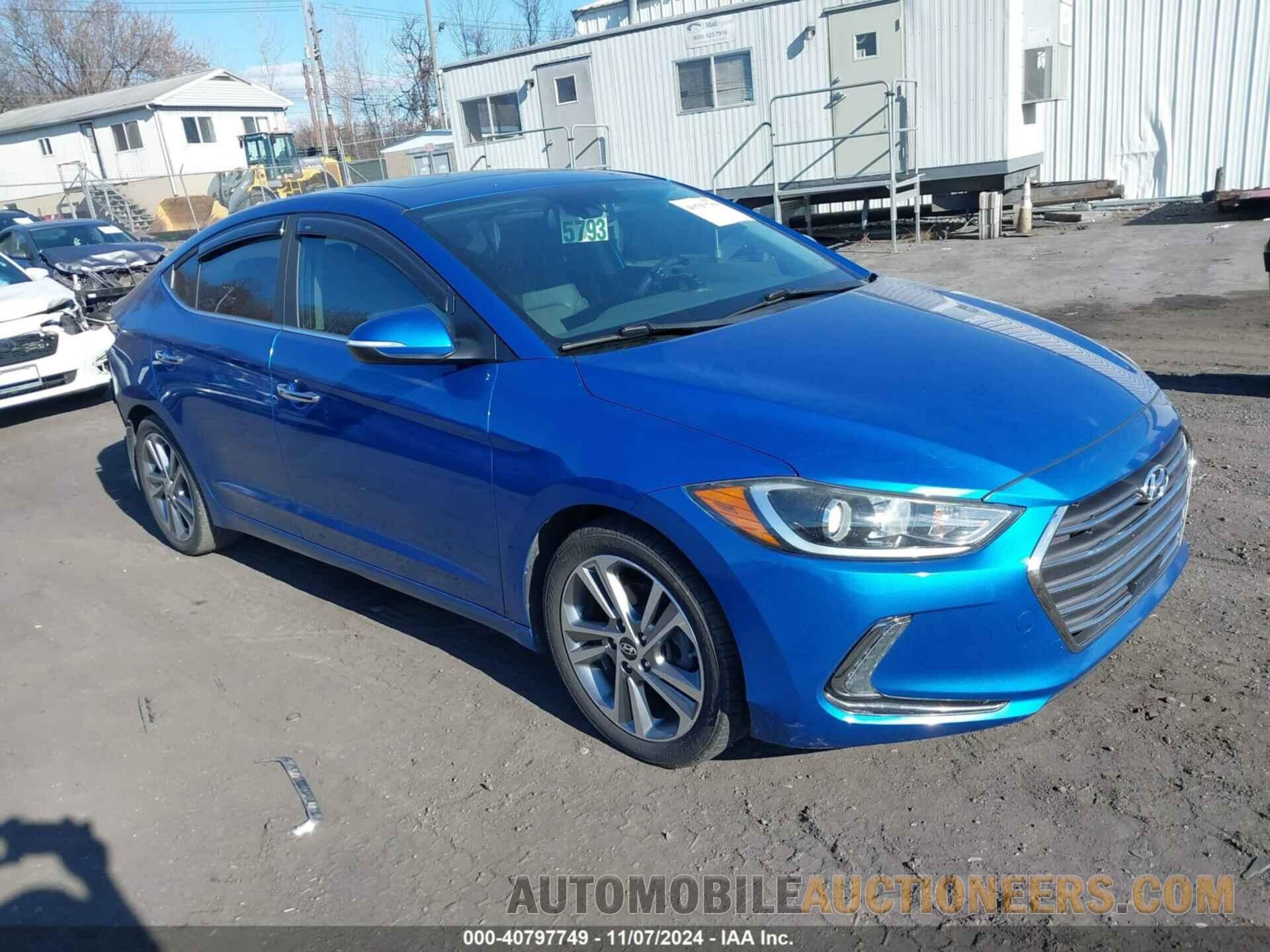 KMHD84LF6HU060379 HYUNDAI ELANTRA 2017